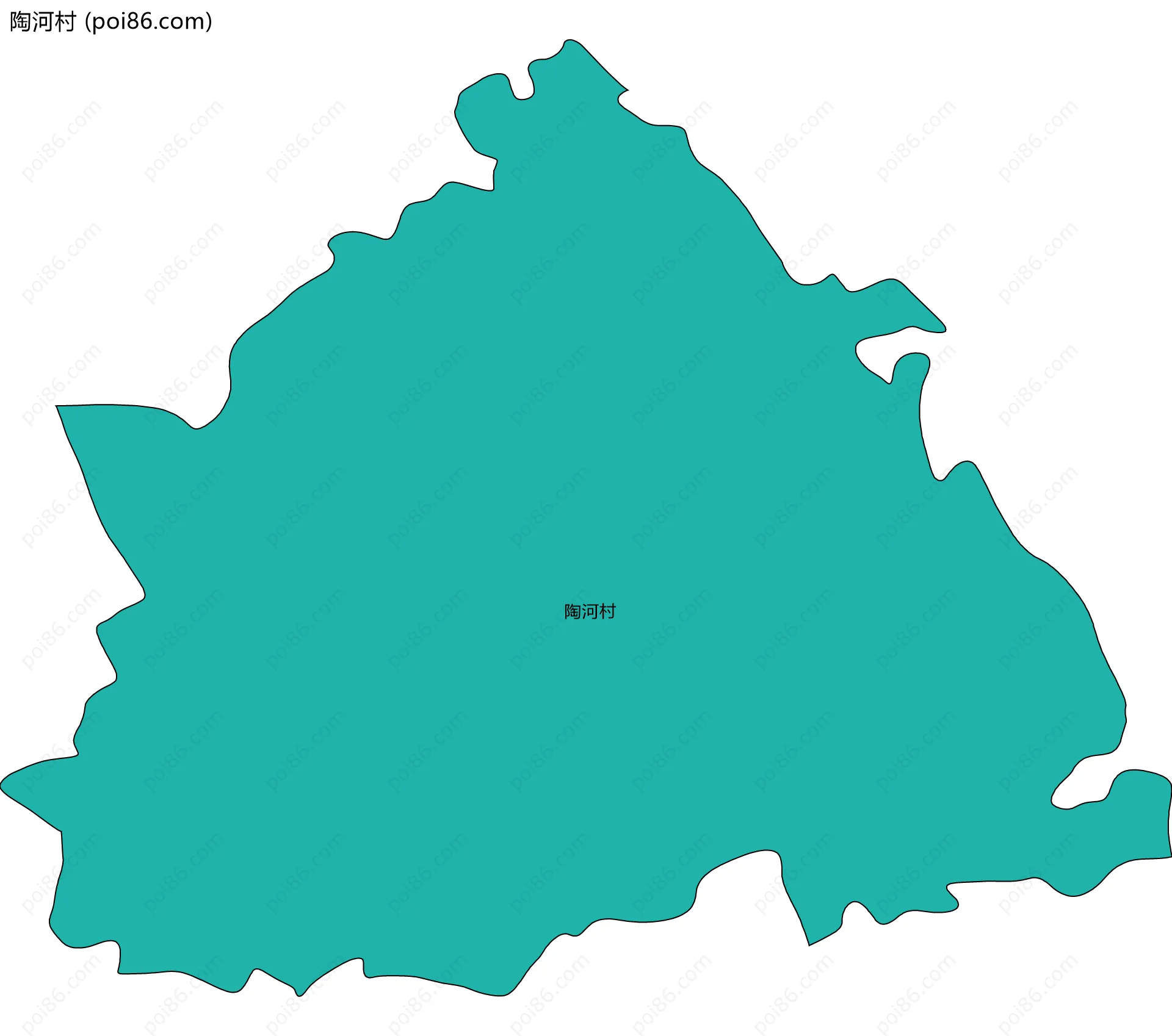 陶河村边界地图