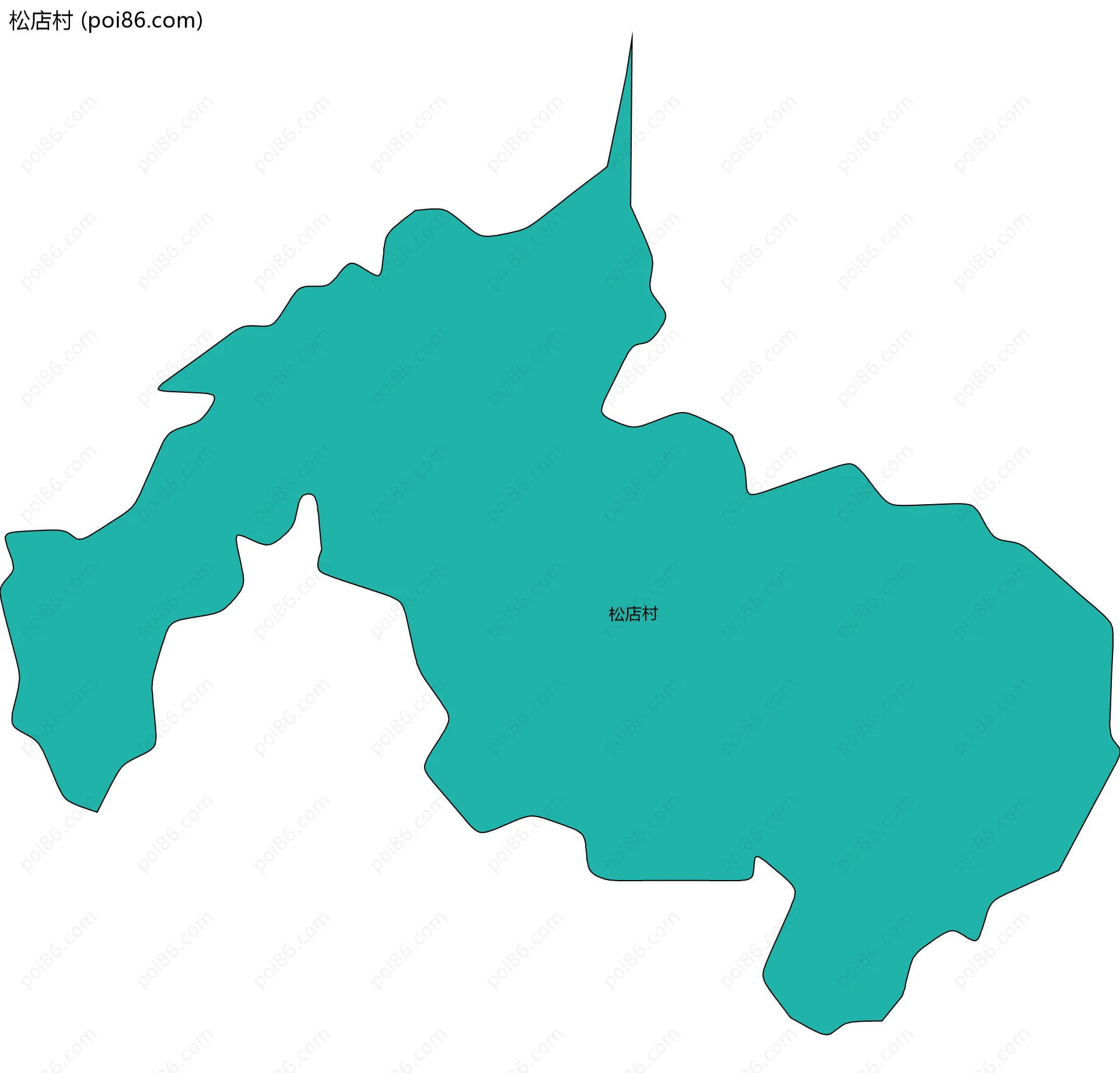 松店村边界地图