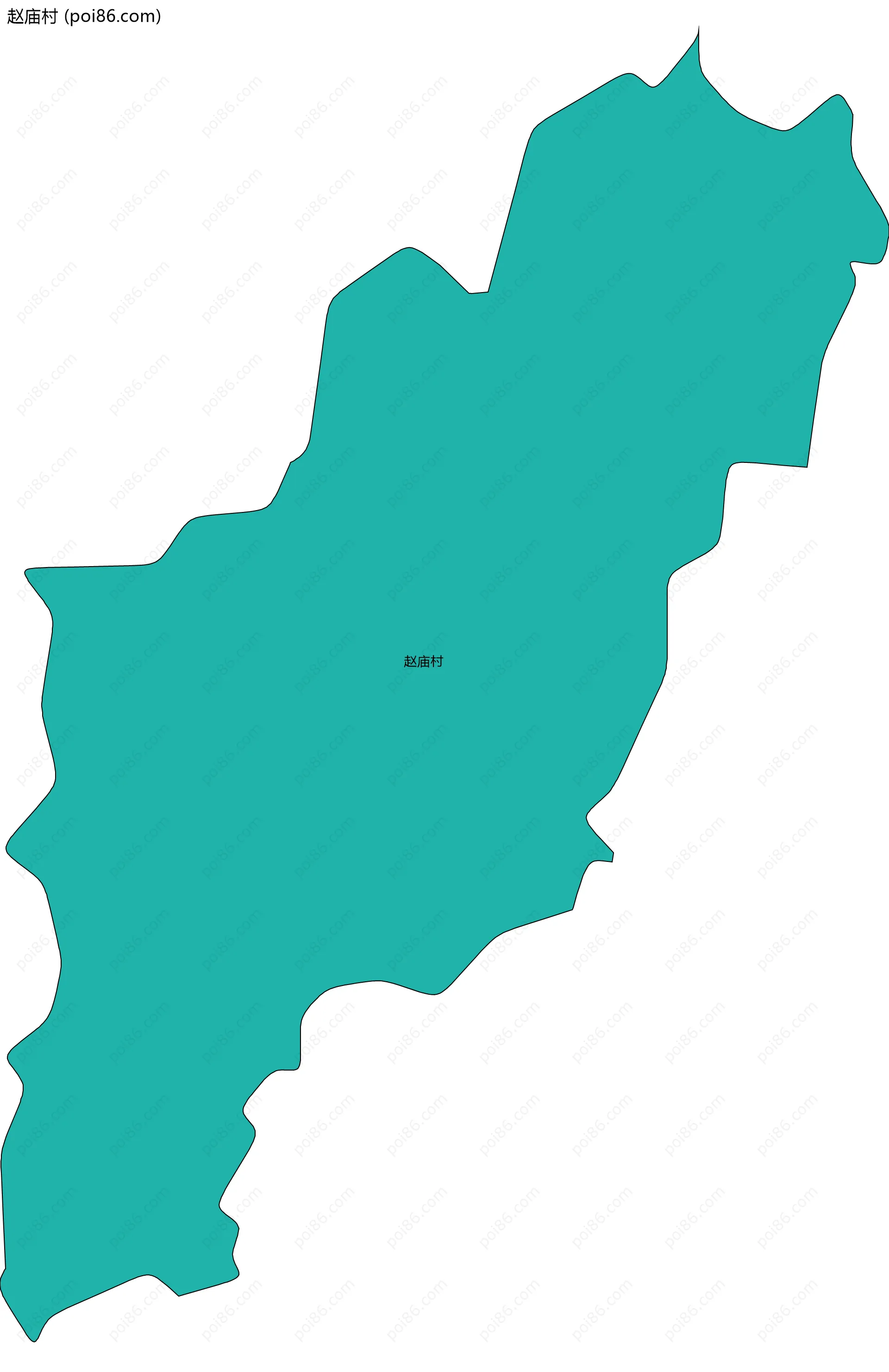 赵庙村边界地图