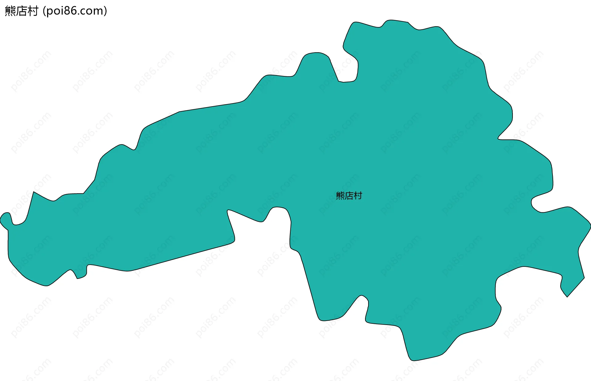 熊店村边界地图