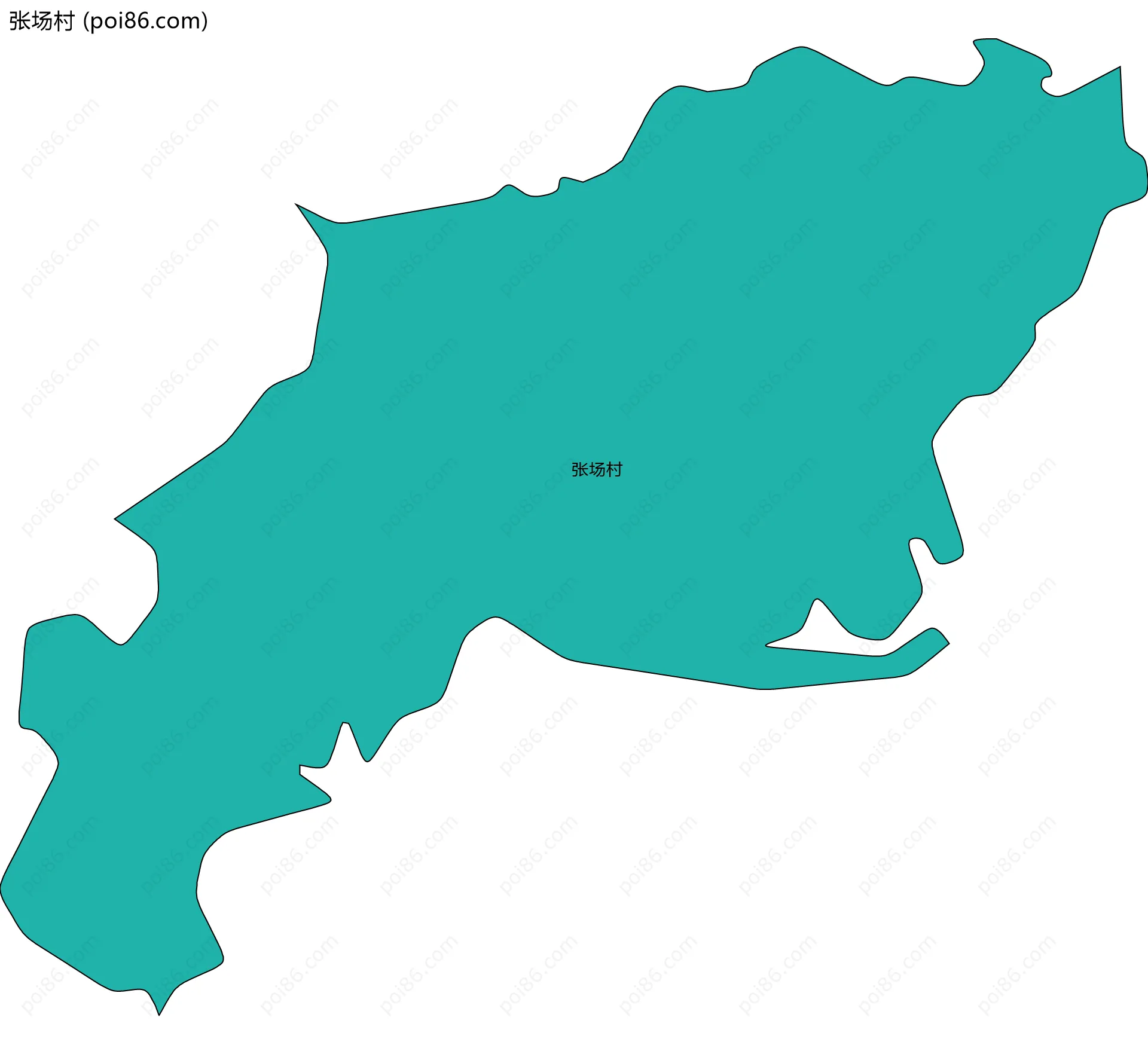 张场村边界地图