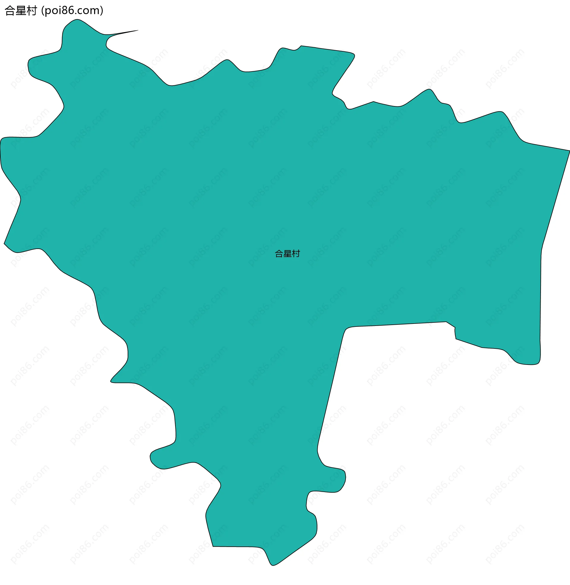 合星村边界地图