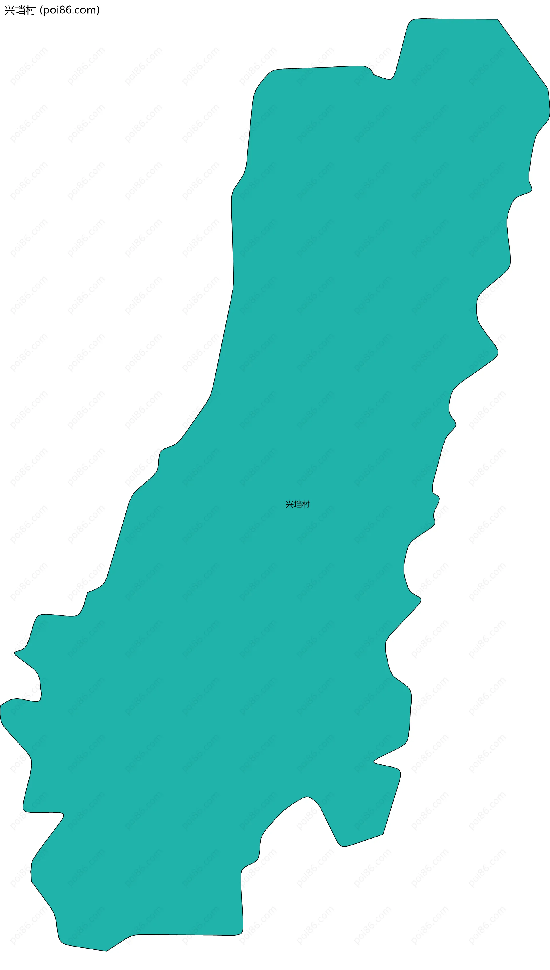 兴垱村边界地图