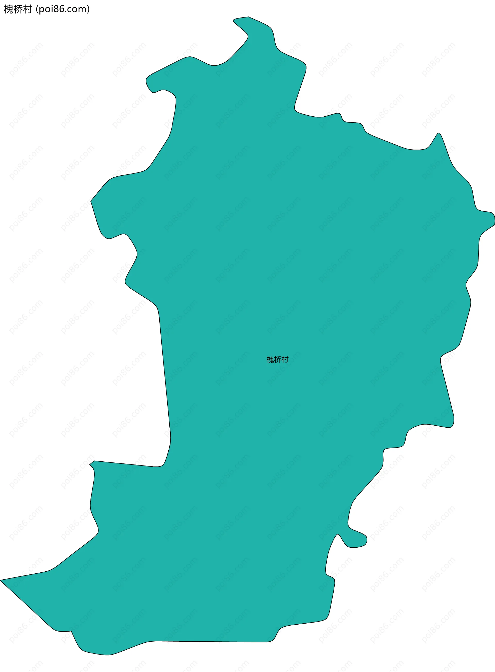 槐桥村边界地图