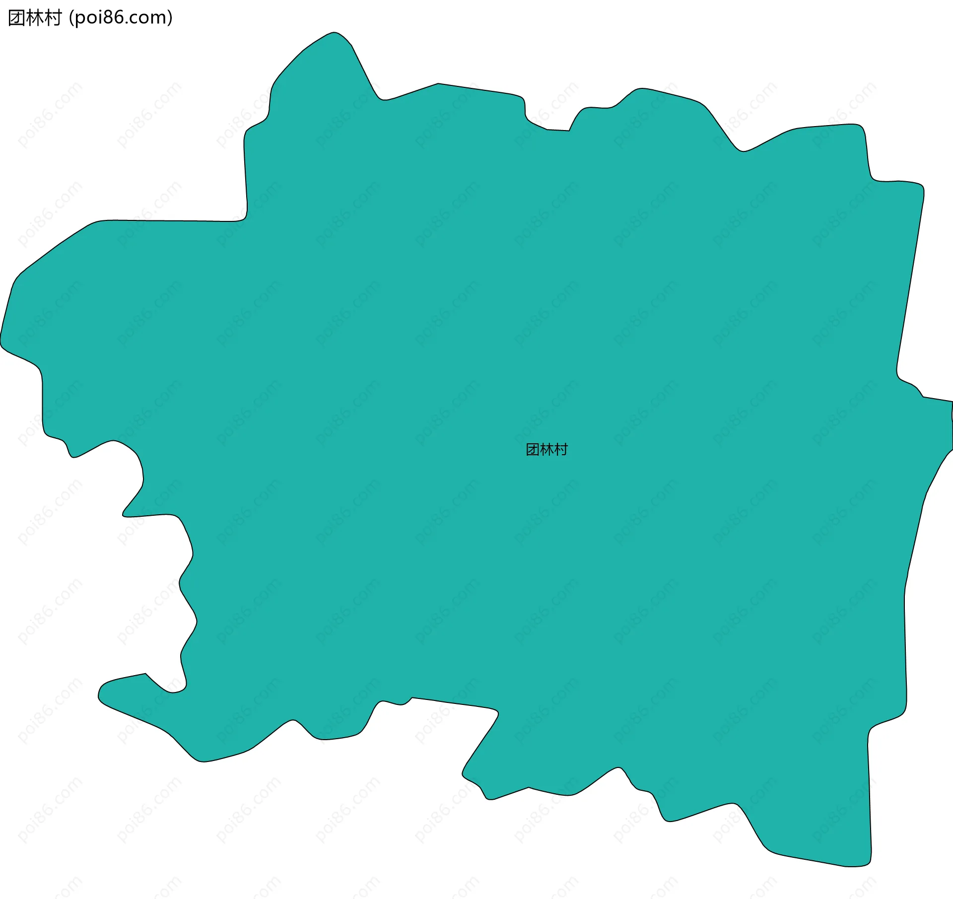 团林村边界地图