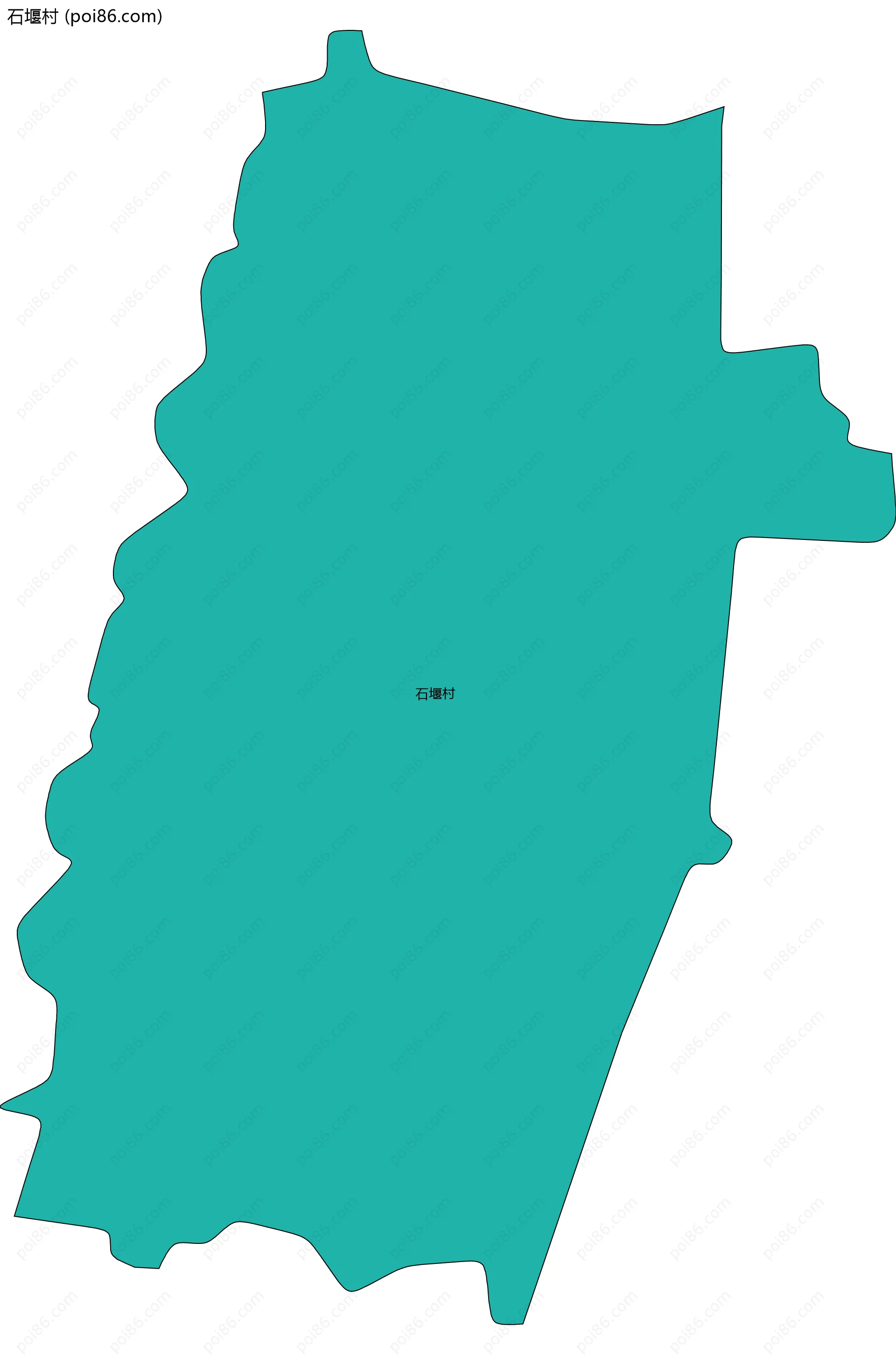 石堰村边界地图