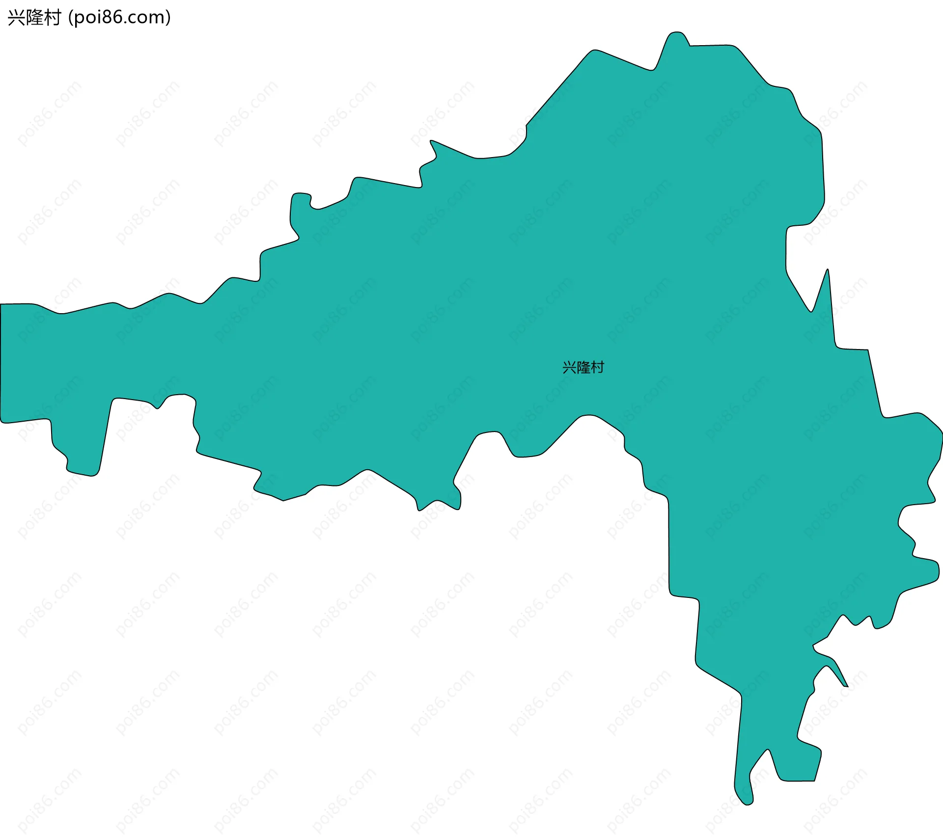兴隆村边界地图