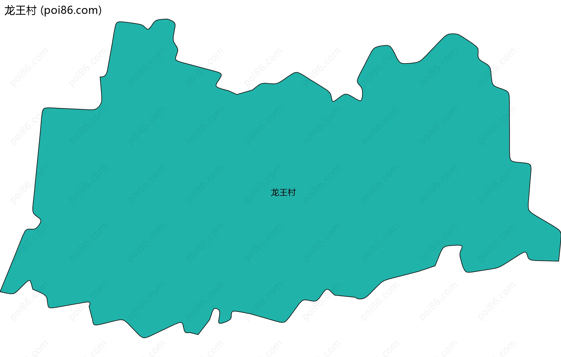 龙王村边界地图