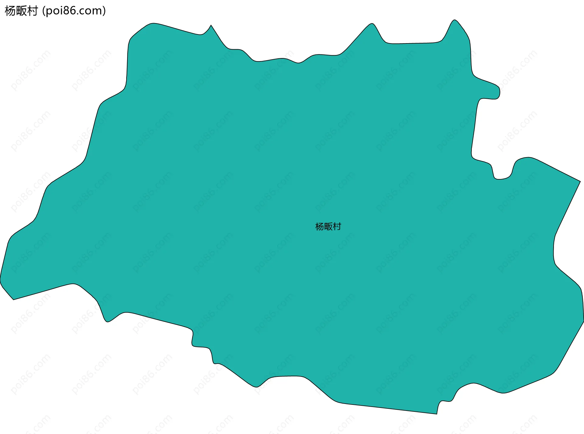 杨畈村边界地图