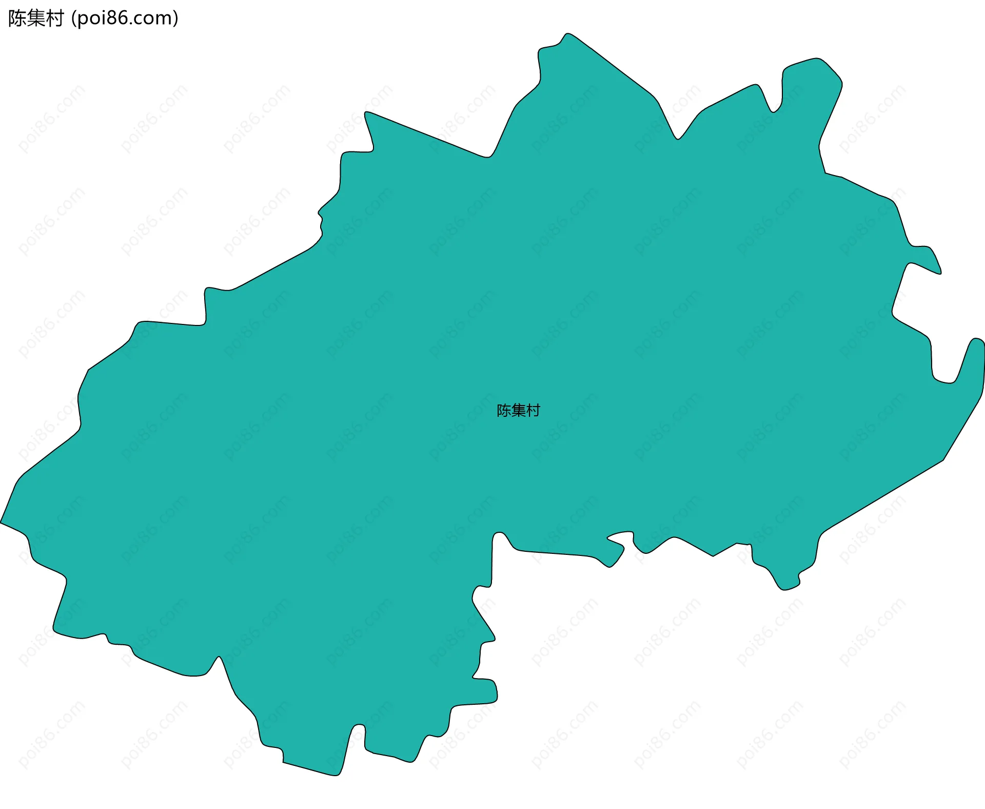 陈集村边界地图