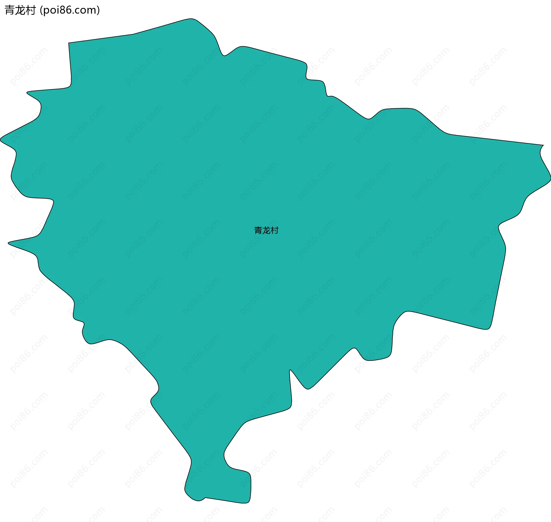 青龙村边界地图