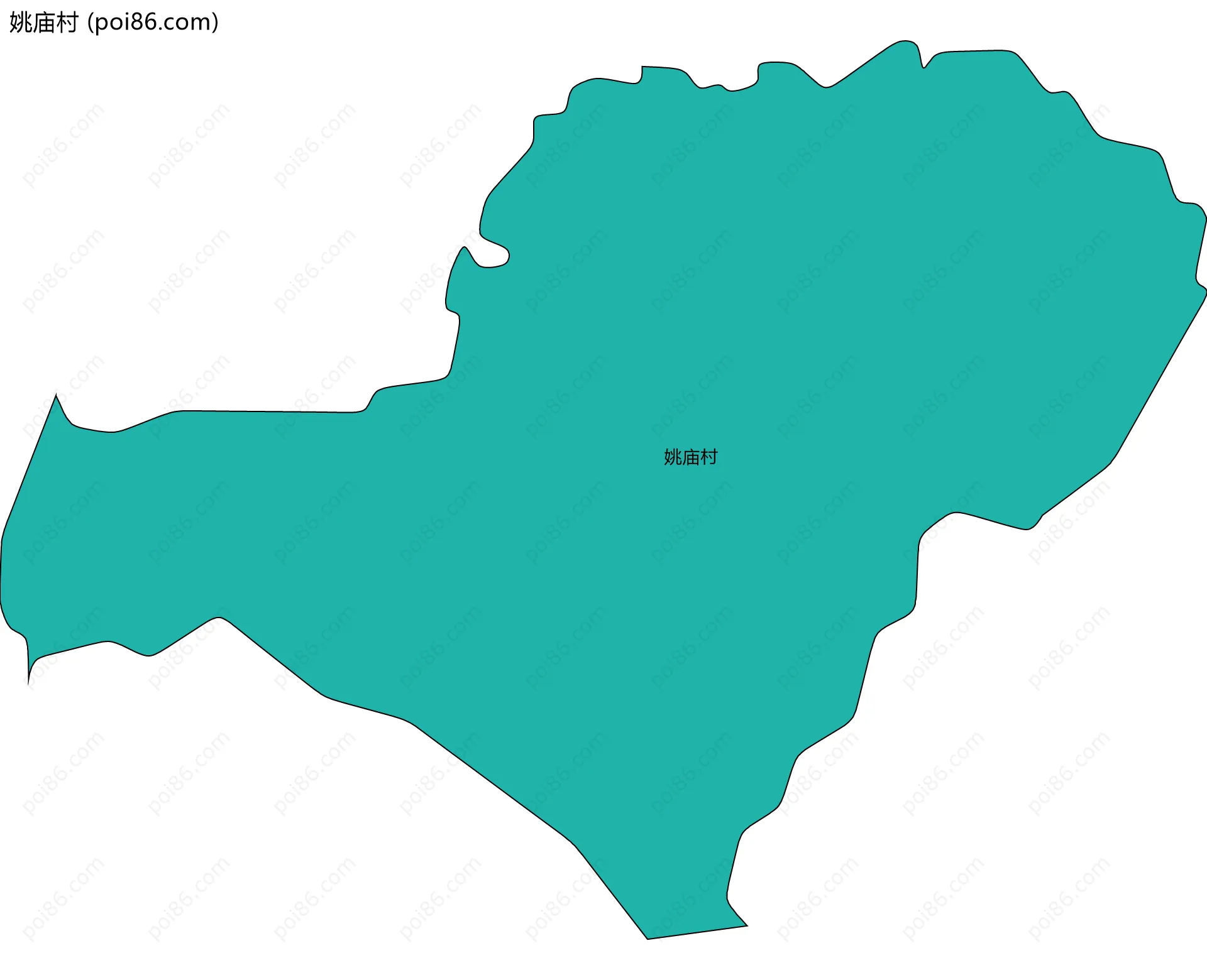 姚庙村边界地图