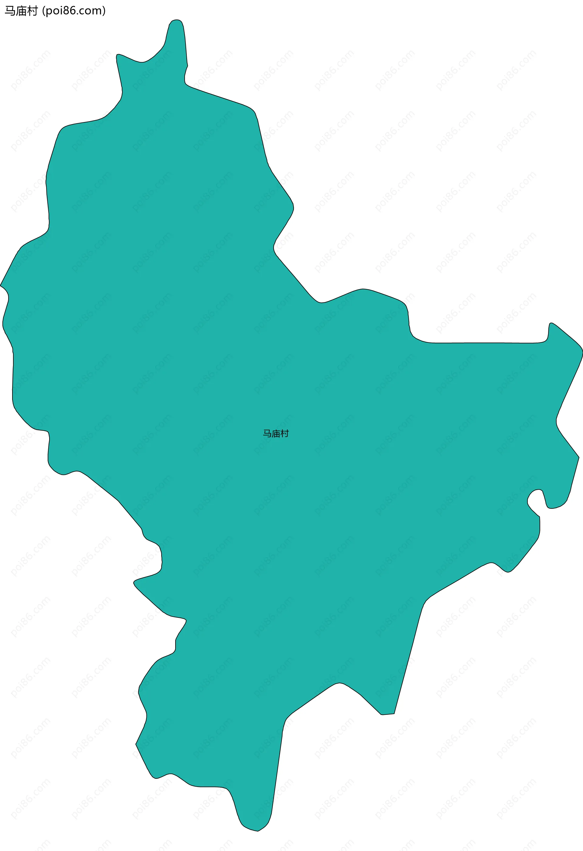 马庙村边界地图