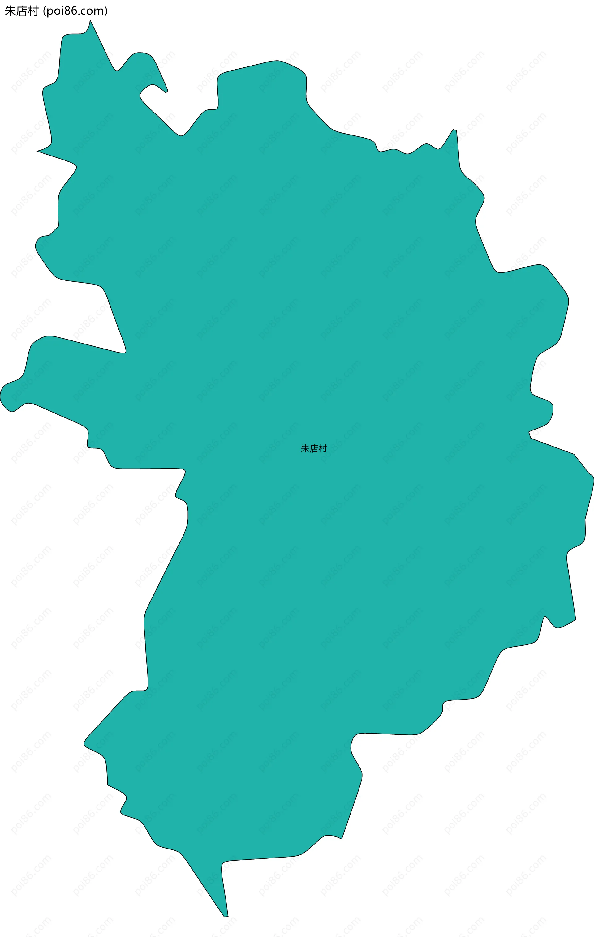 朱店村边界地图