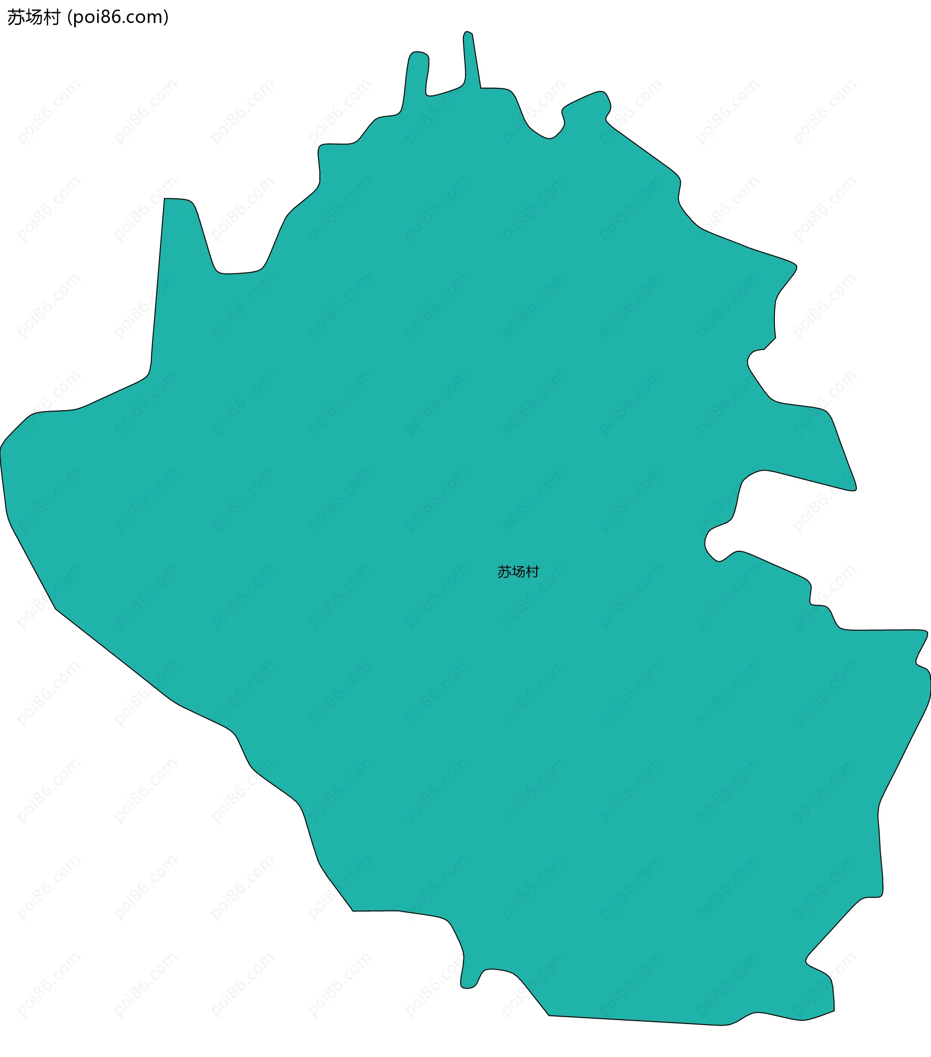 苏场村边界地图