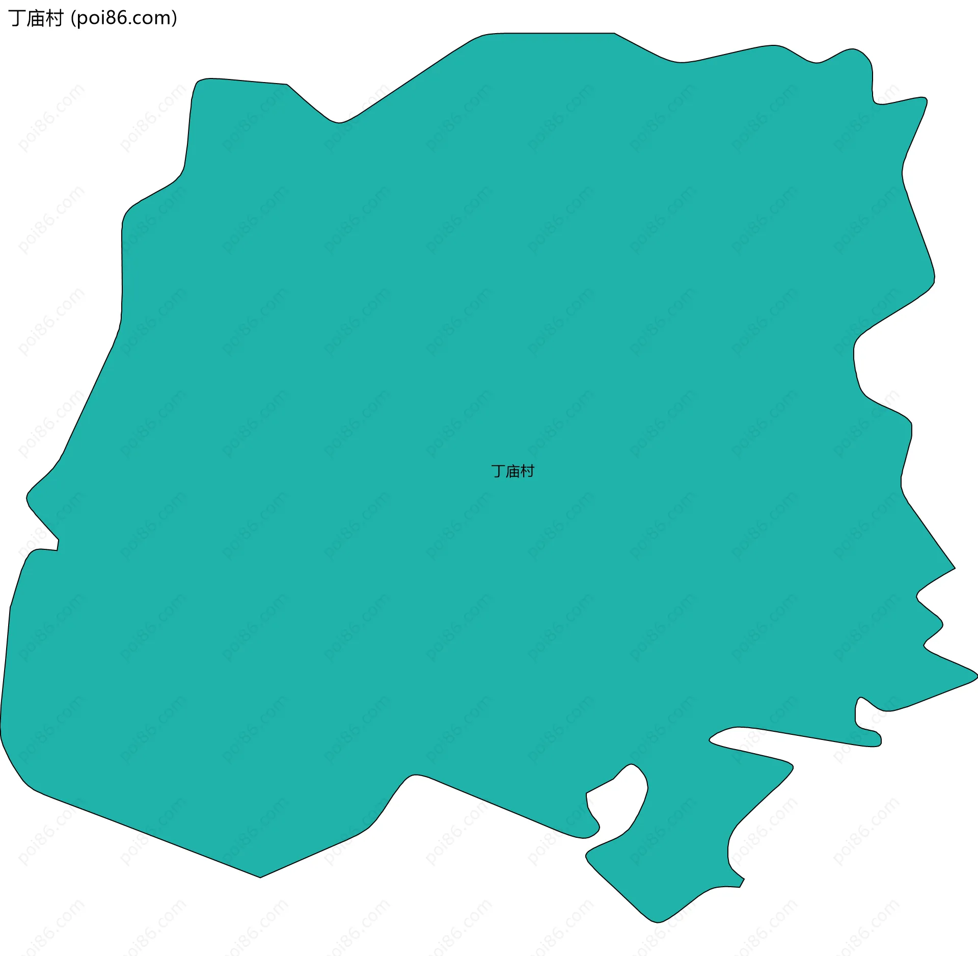 丁庙村边界地图