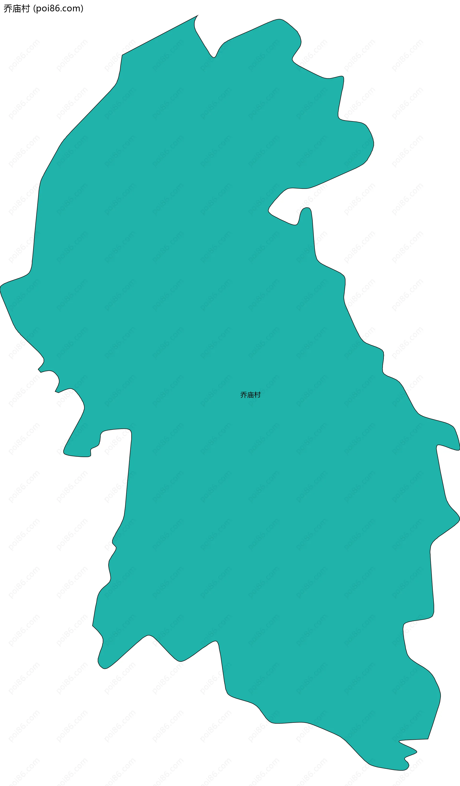 乔庙村边界地图