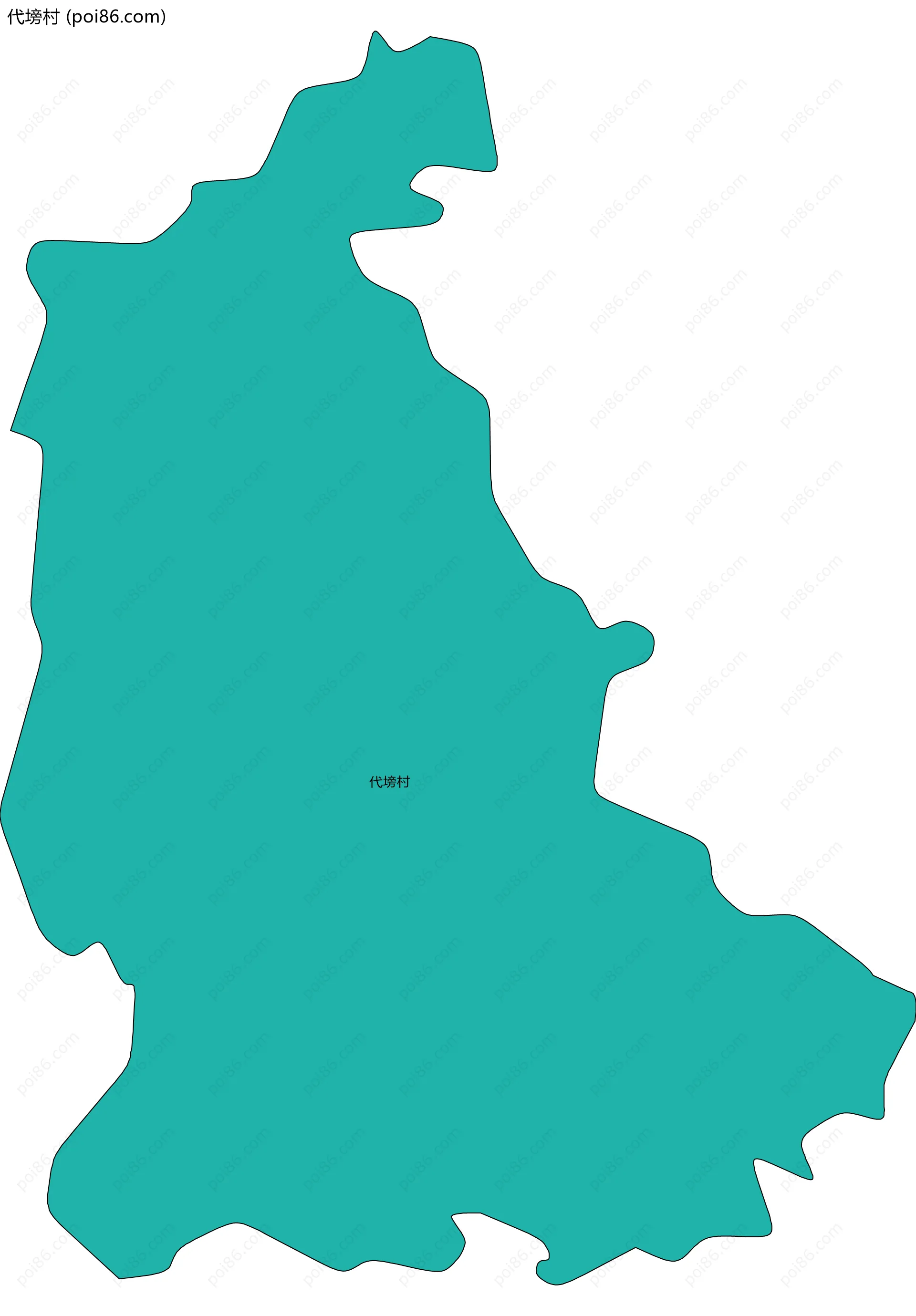 代塝村边界地图