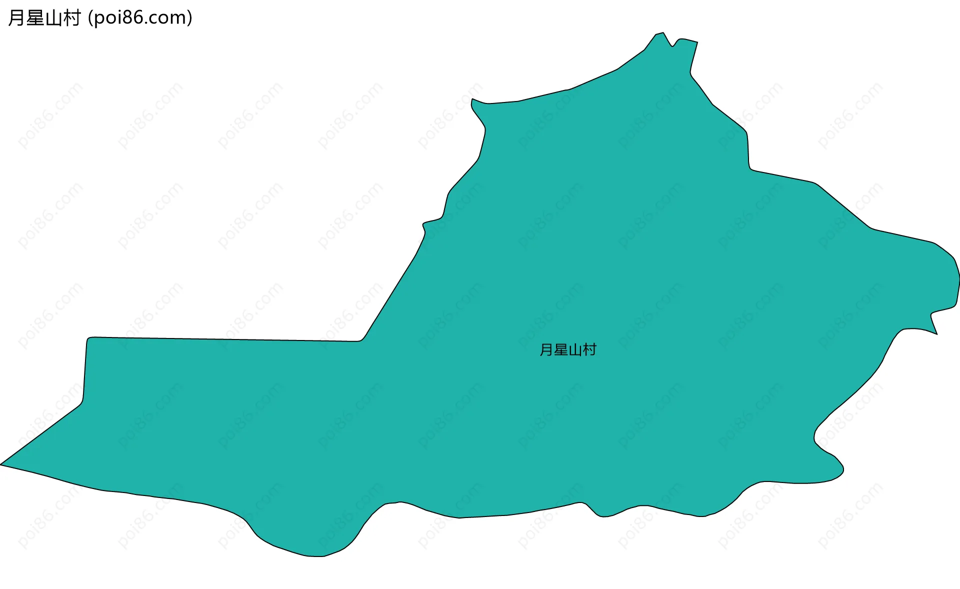 月星山村边界地图