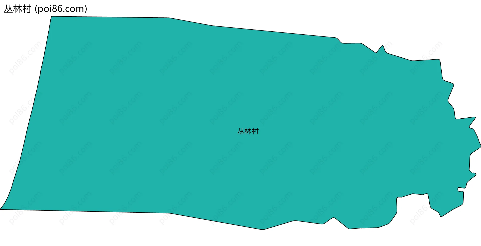 丛林村边界地图