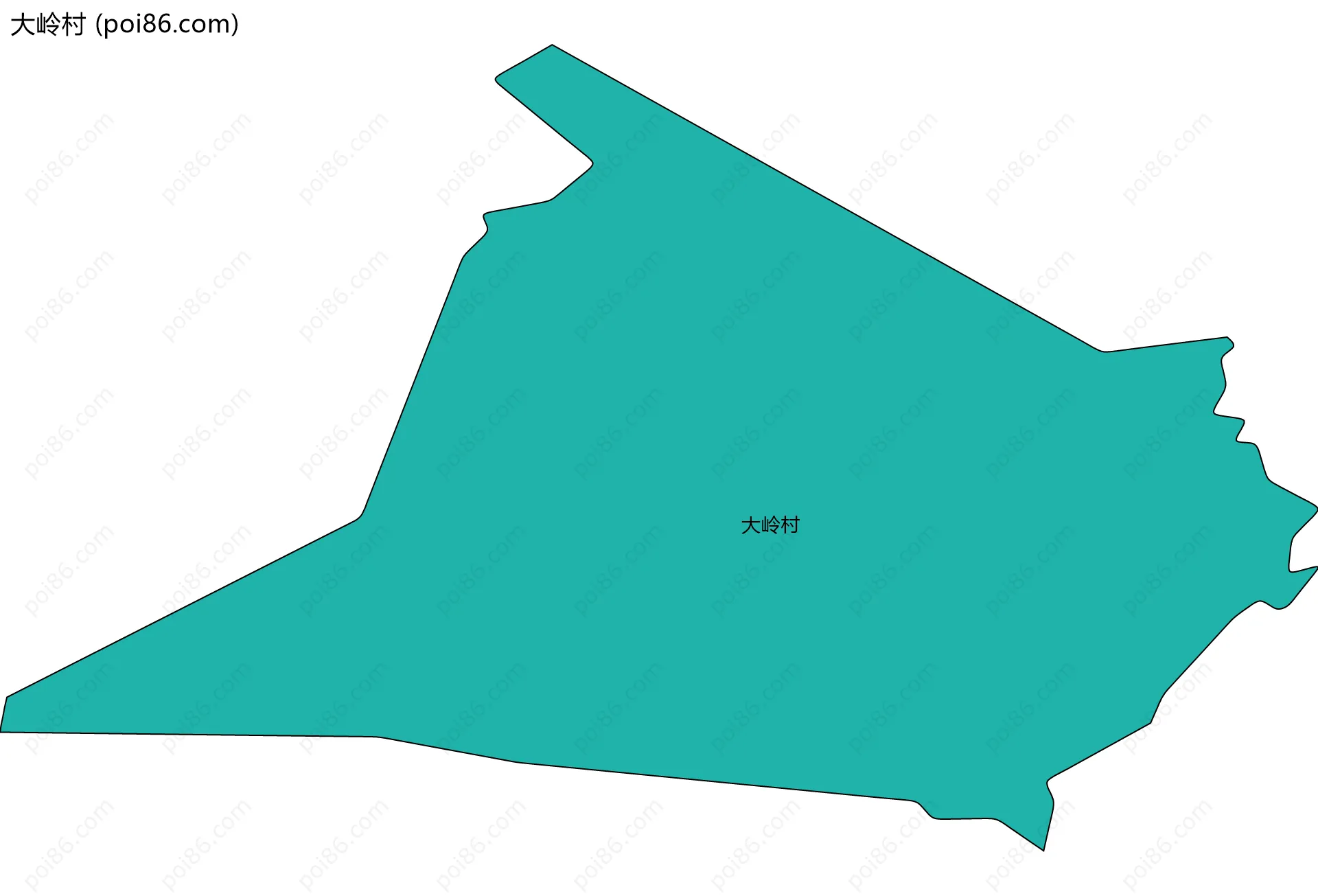大岭村边界地图