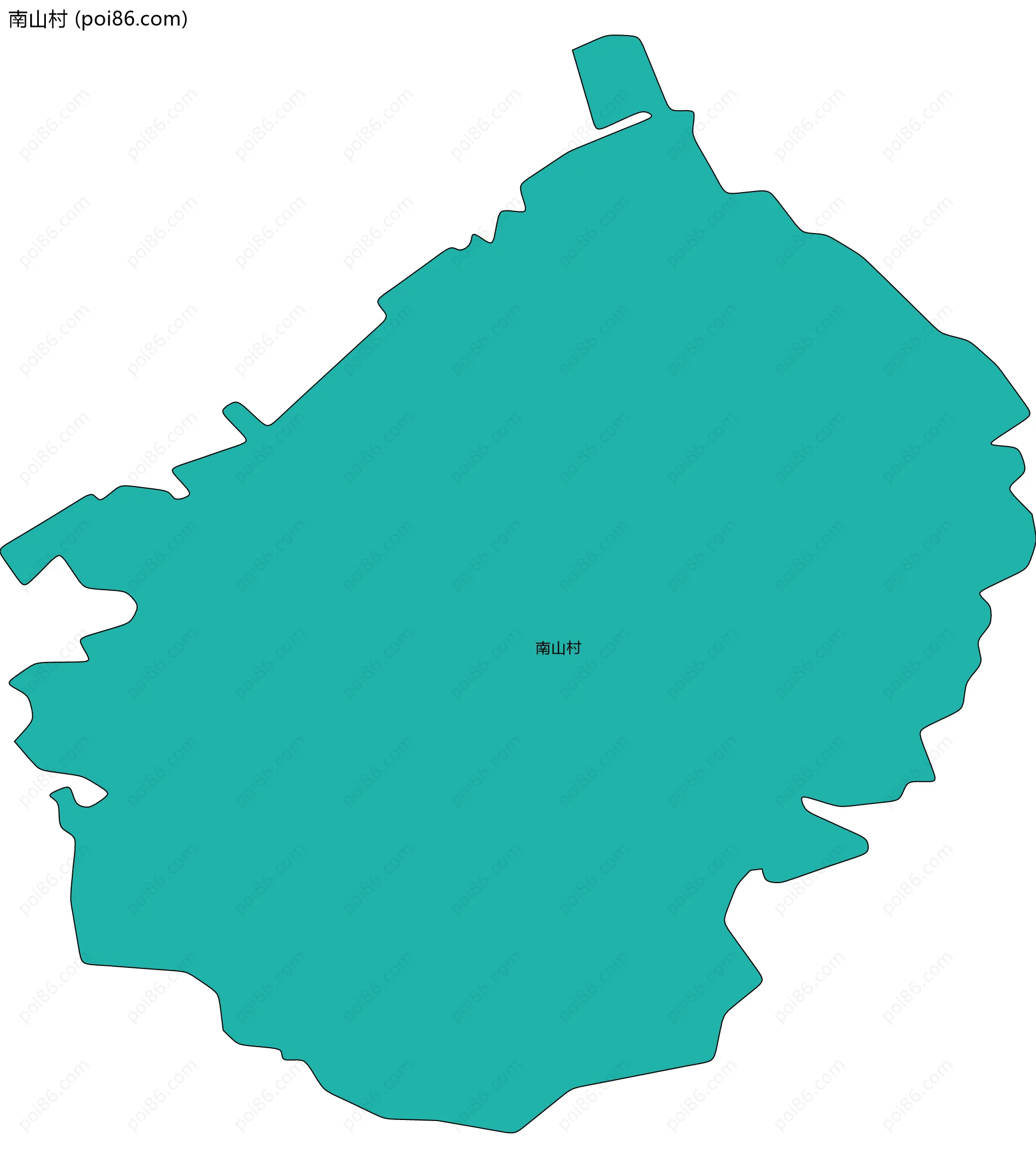 南山村边界地图