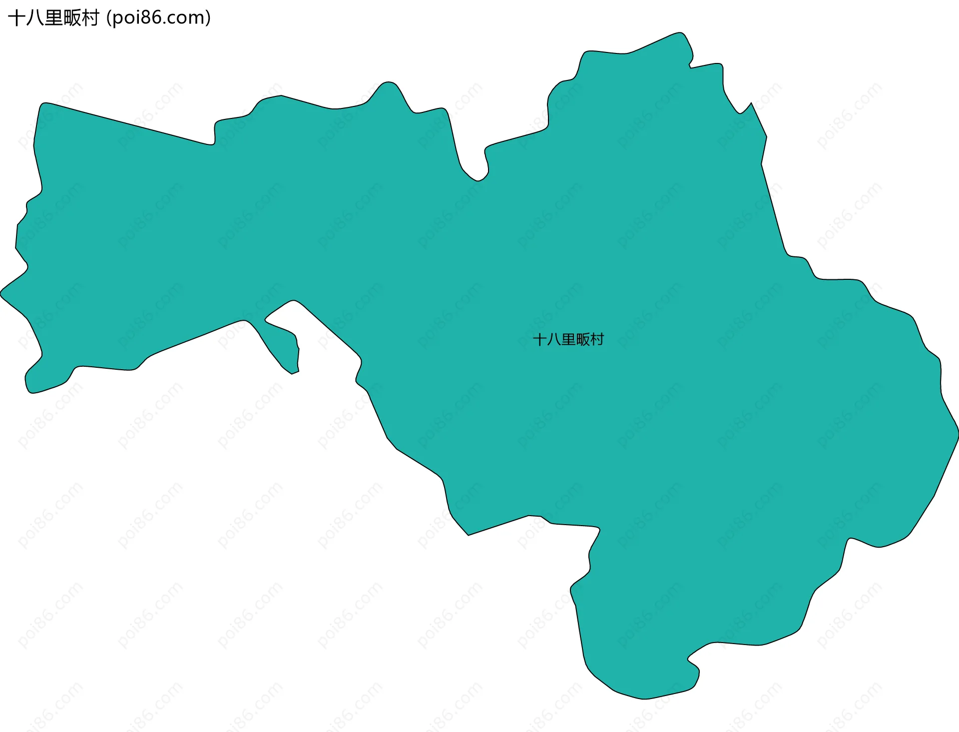 十八里畈村边界地图