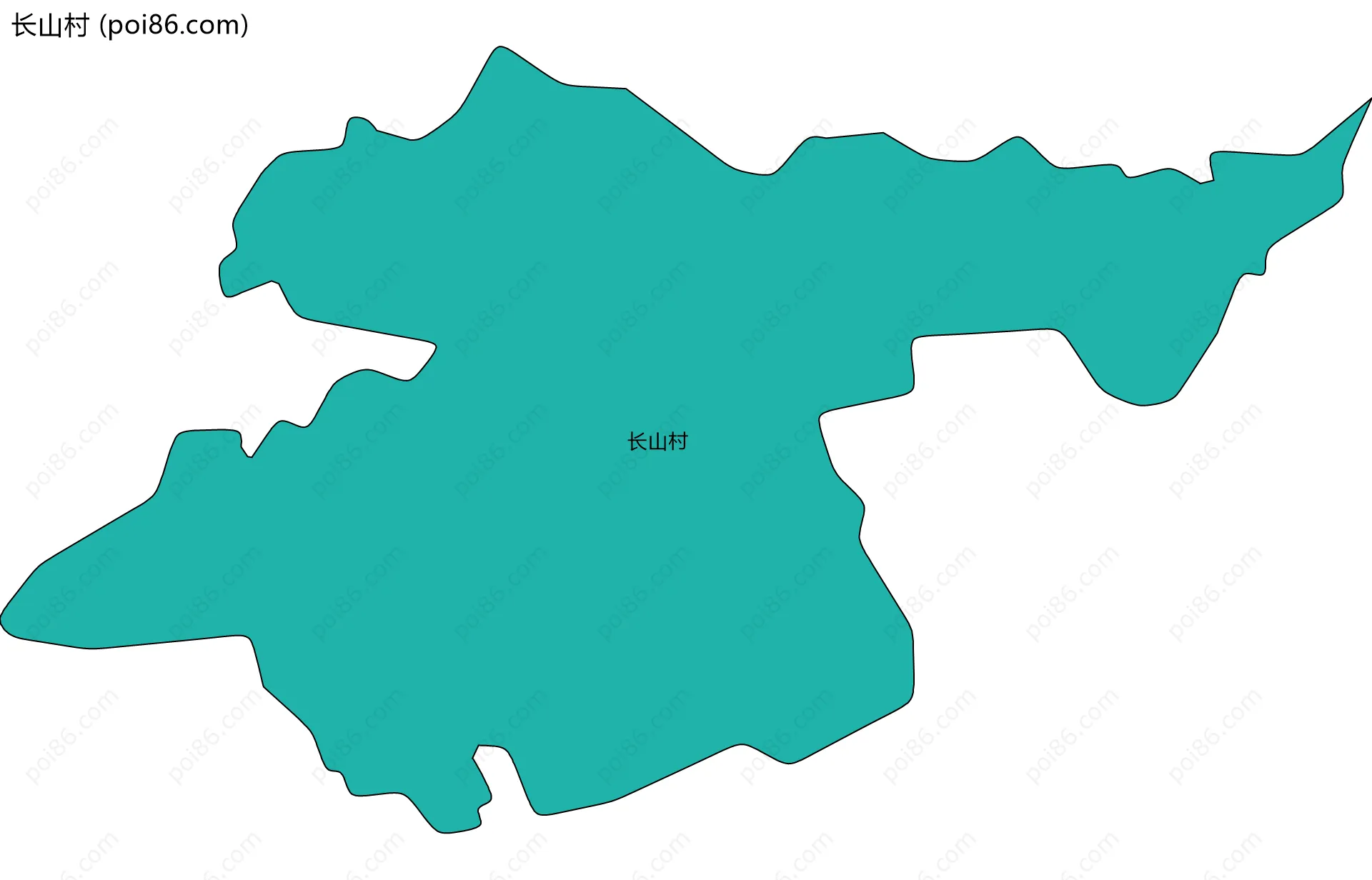 长山村边界地图