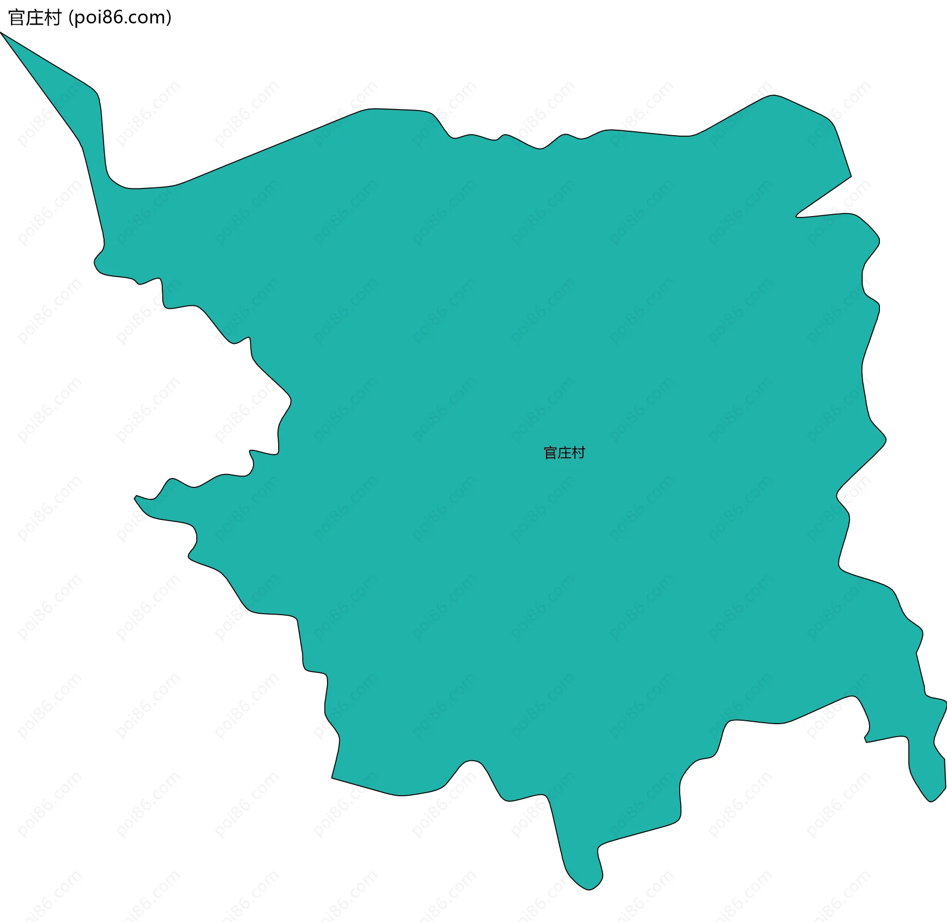 官庄村边界地图
