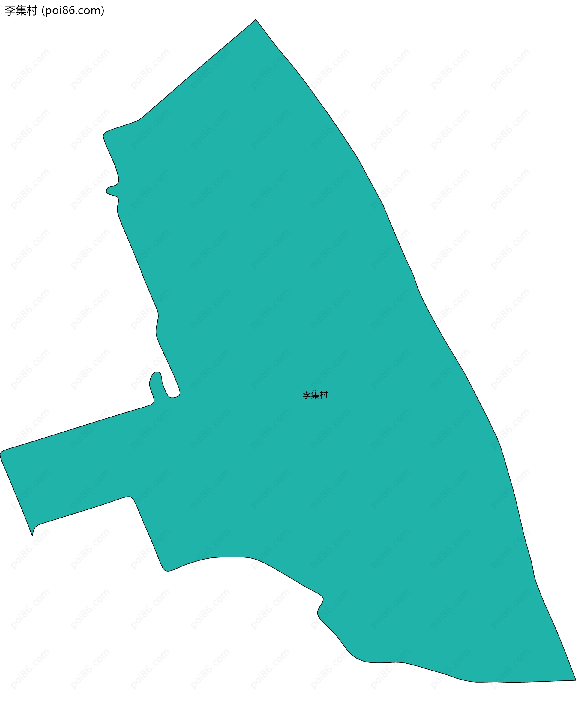 李集村边界地图