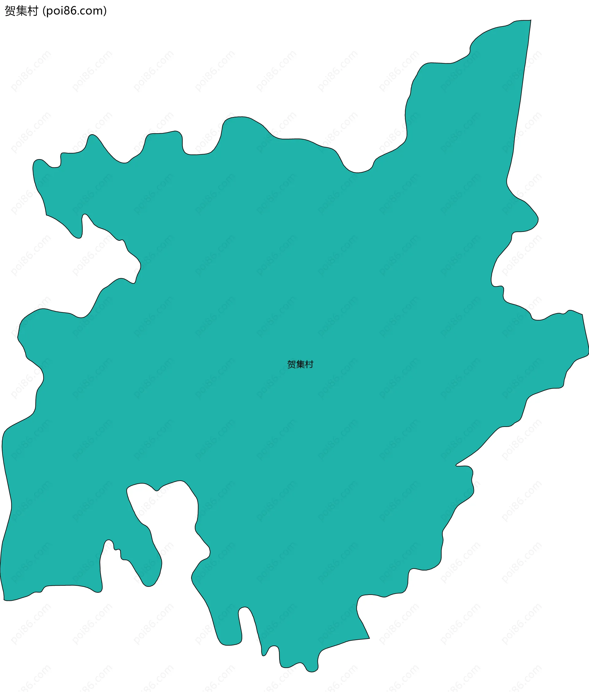 贺集村边界地图