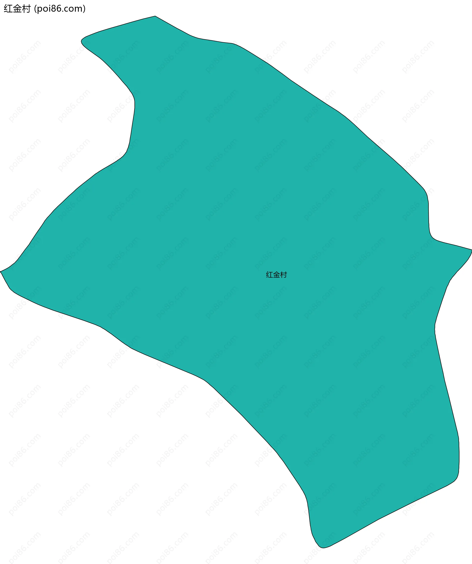 红金村边界地图