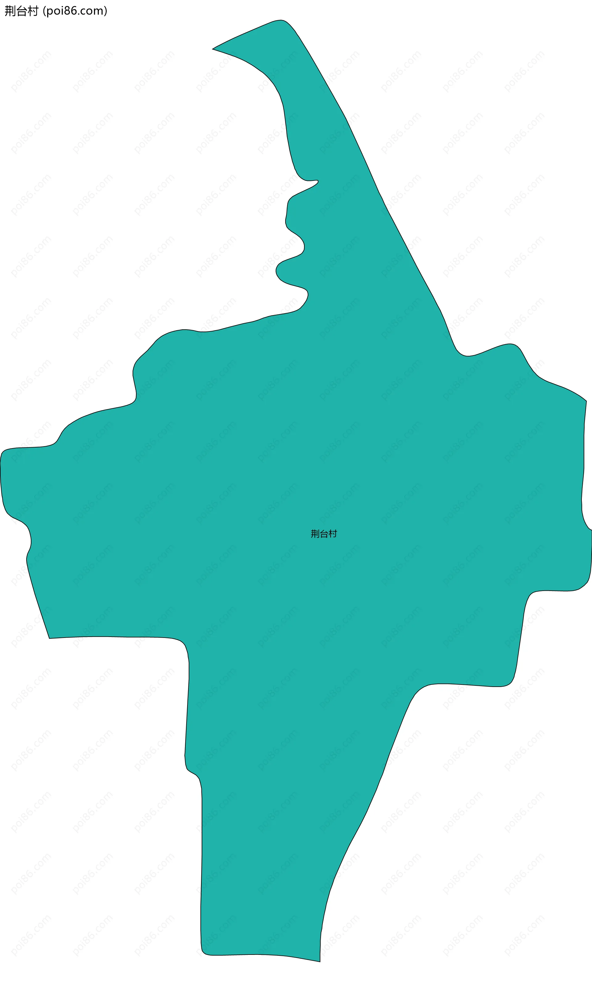 荆台村边界地图