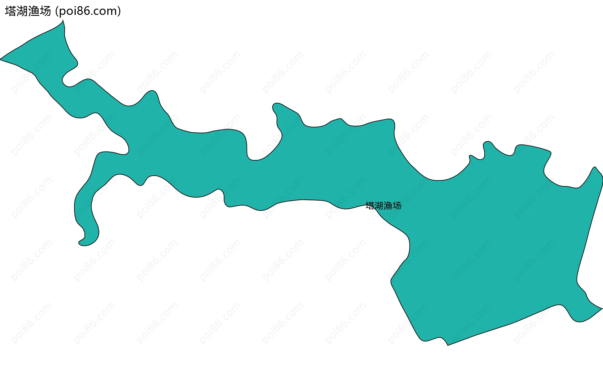 塔湖渔场边界地图