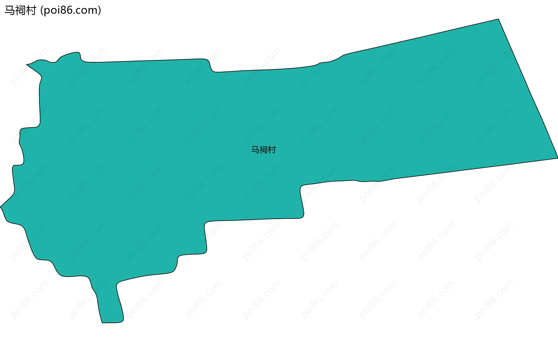 马祠村边界地图