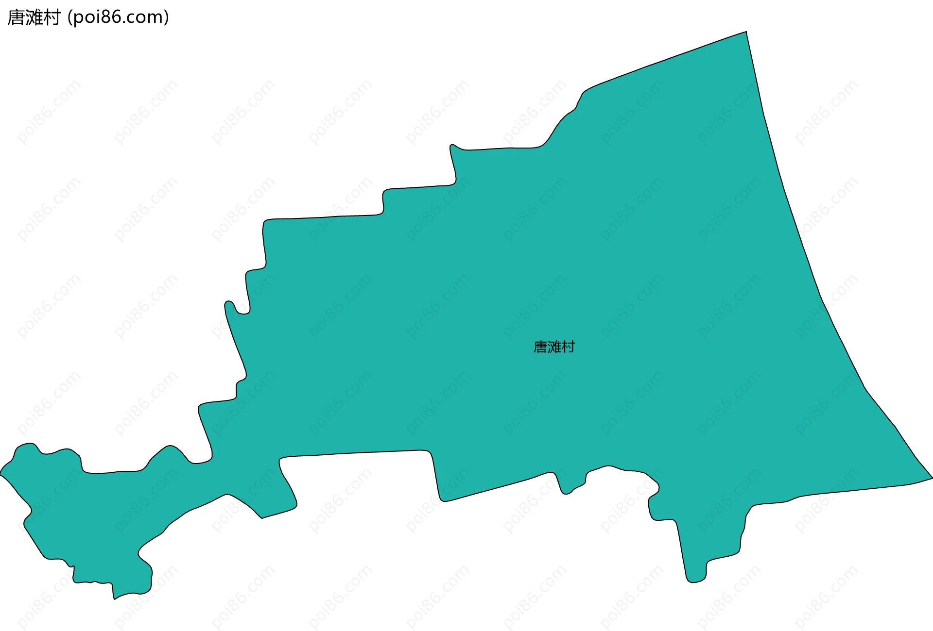 唐滩村边界地图