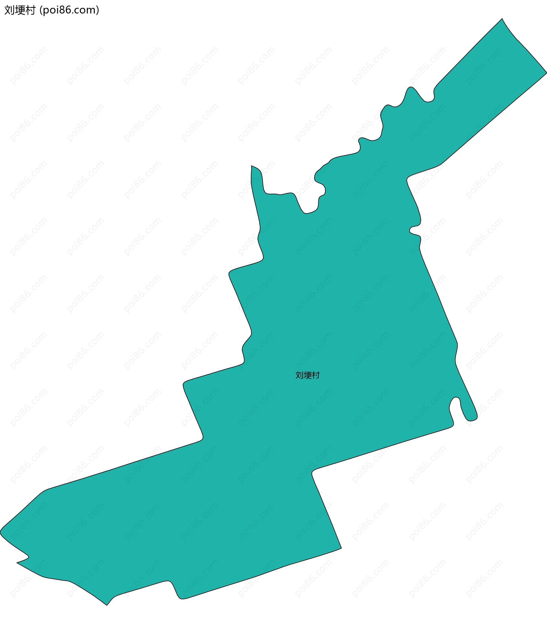 刘埂村边界地图