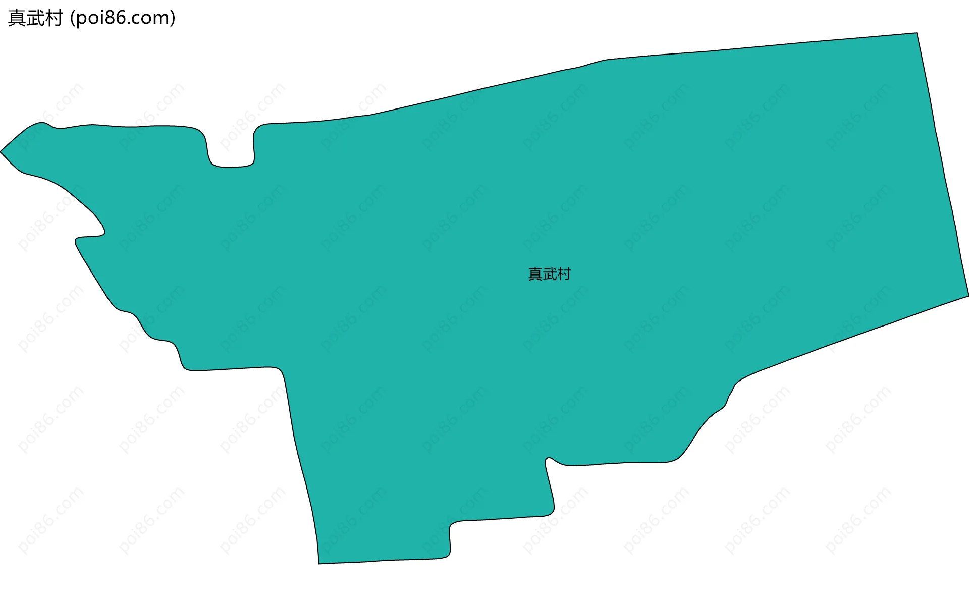 真武村边界地图