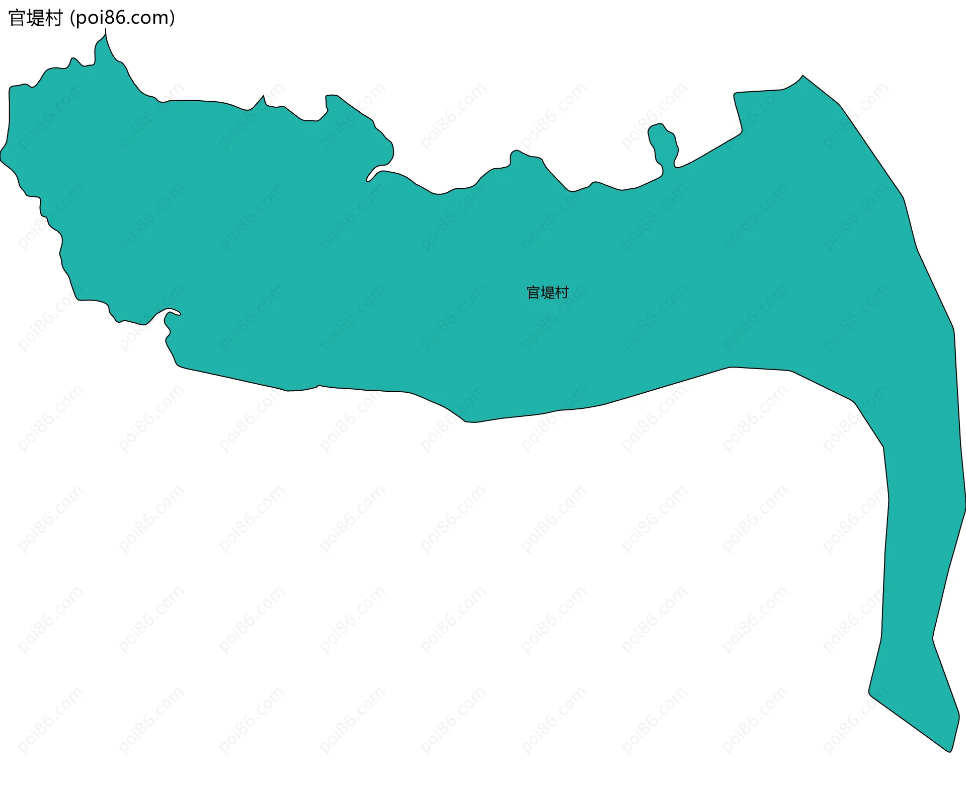 官堤村边界地图