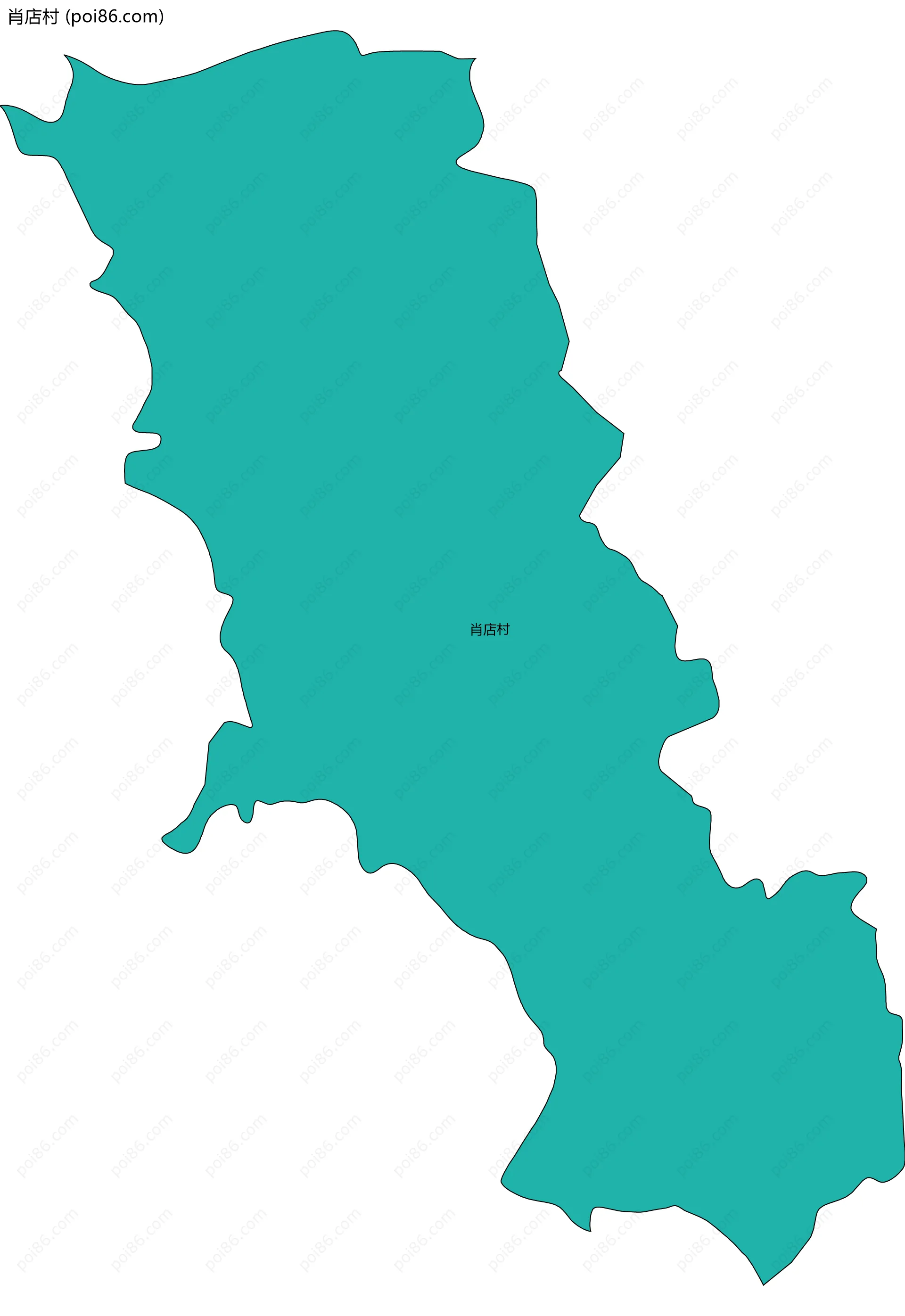 肖店村边界地图