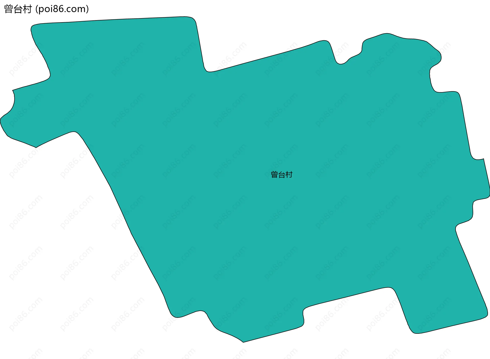曾台村边界地图