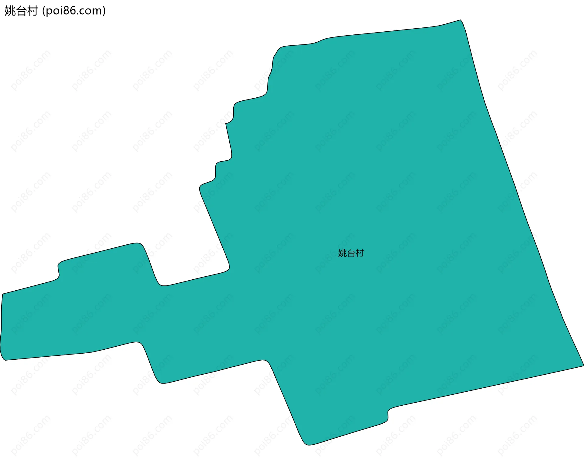姚台村边界地图