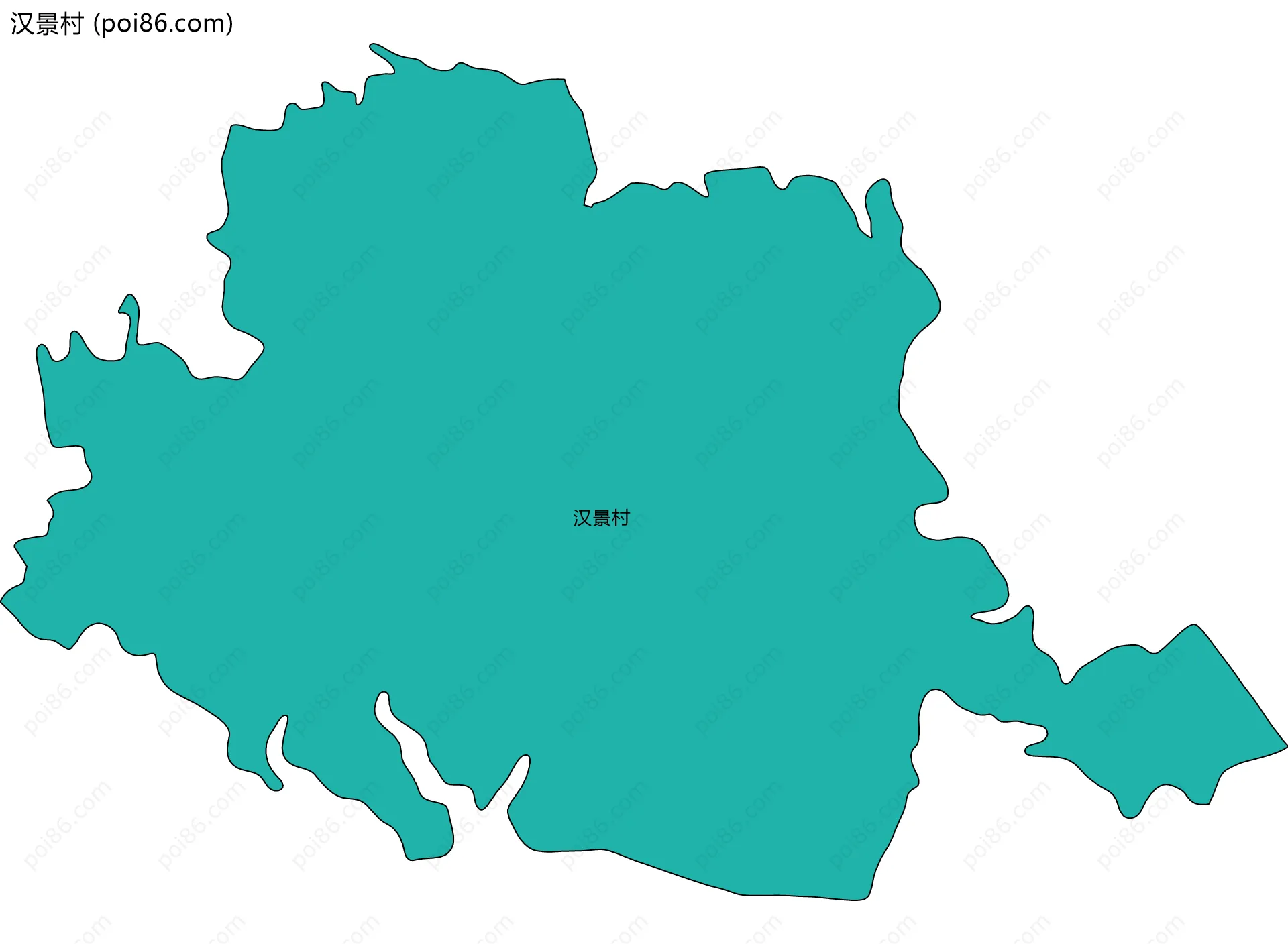 汉景村边界地图