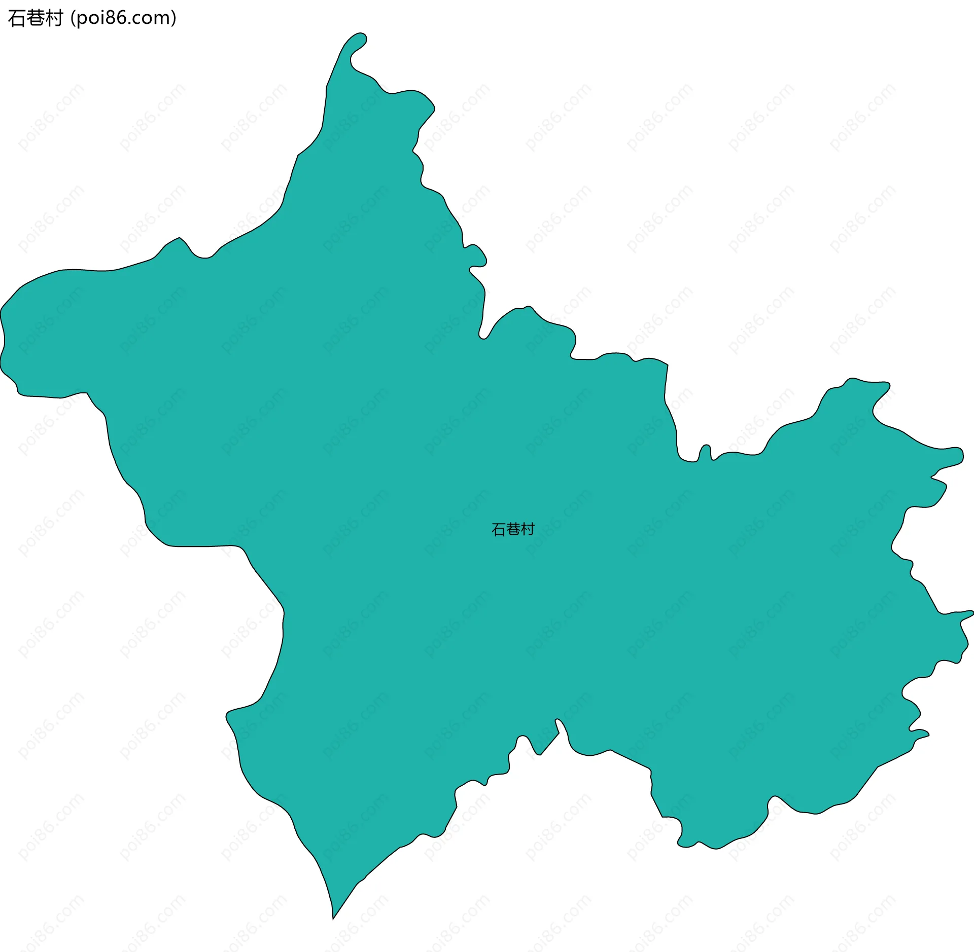 石巷村边界地图