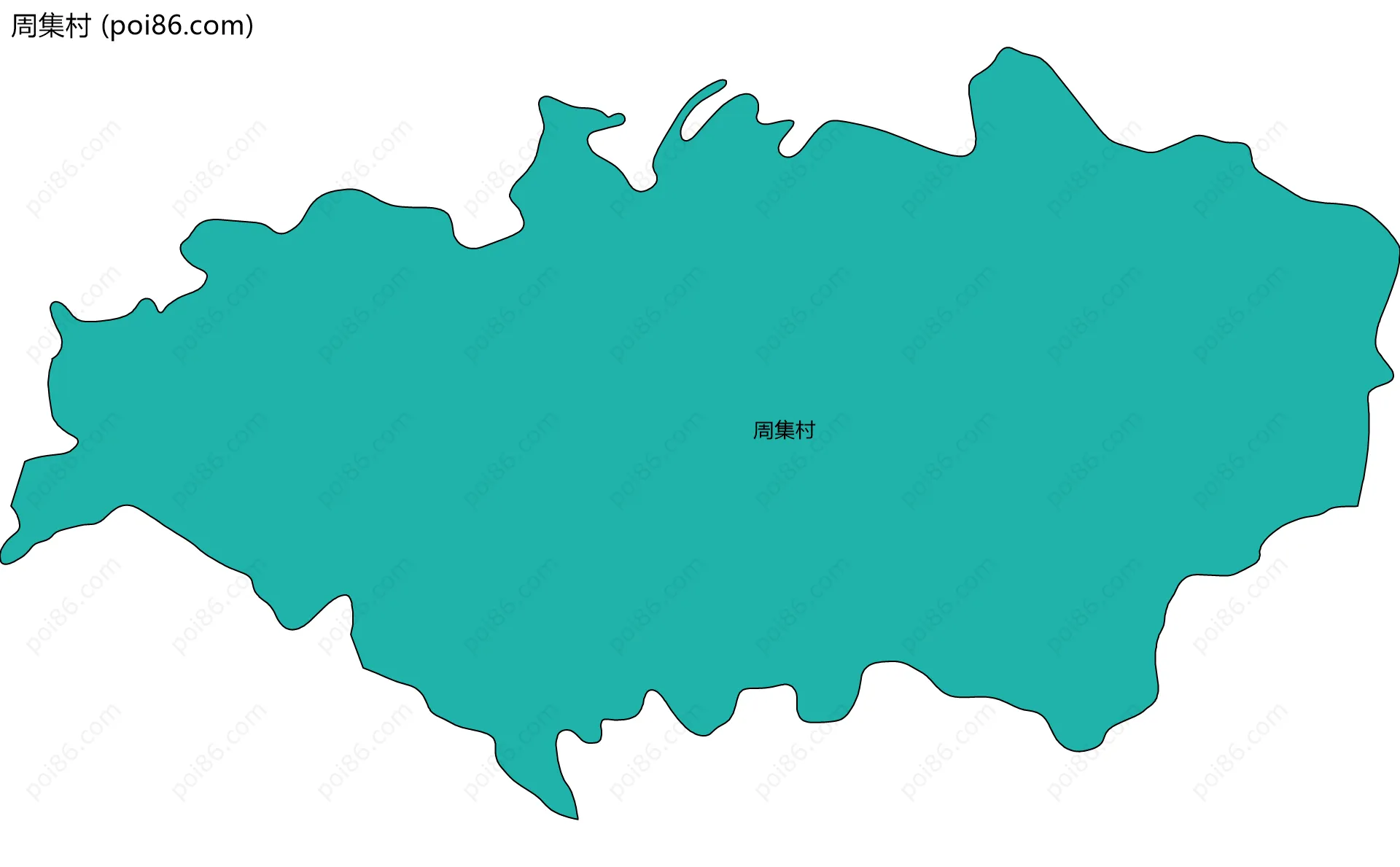 周集村边界地图