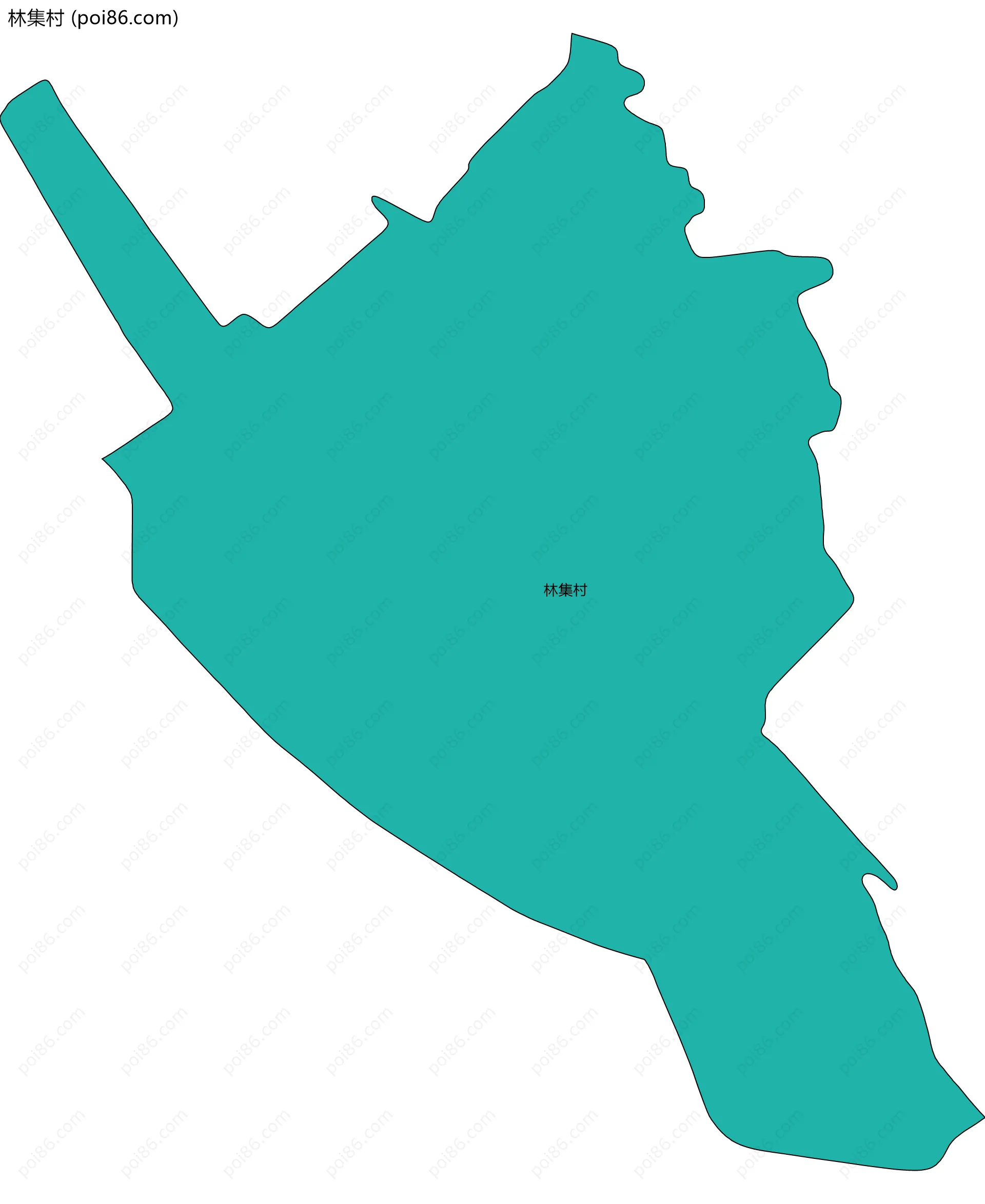 林集村边界地图