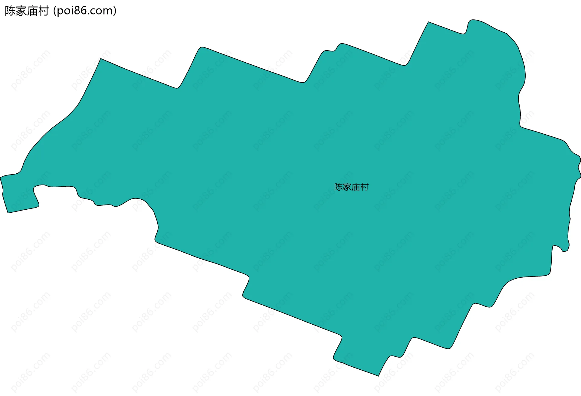 陈家庙村边界地图