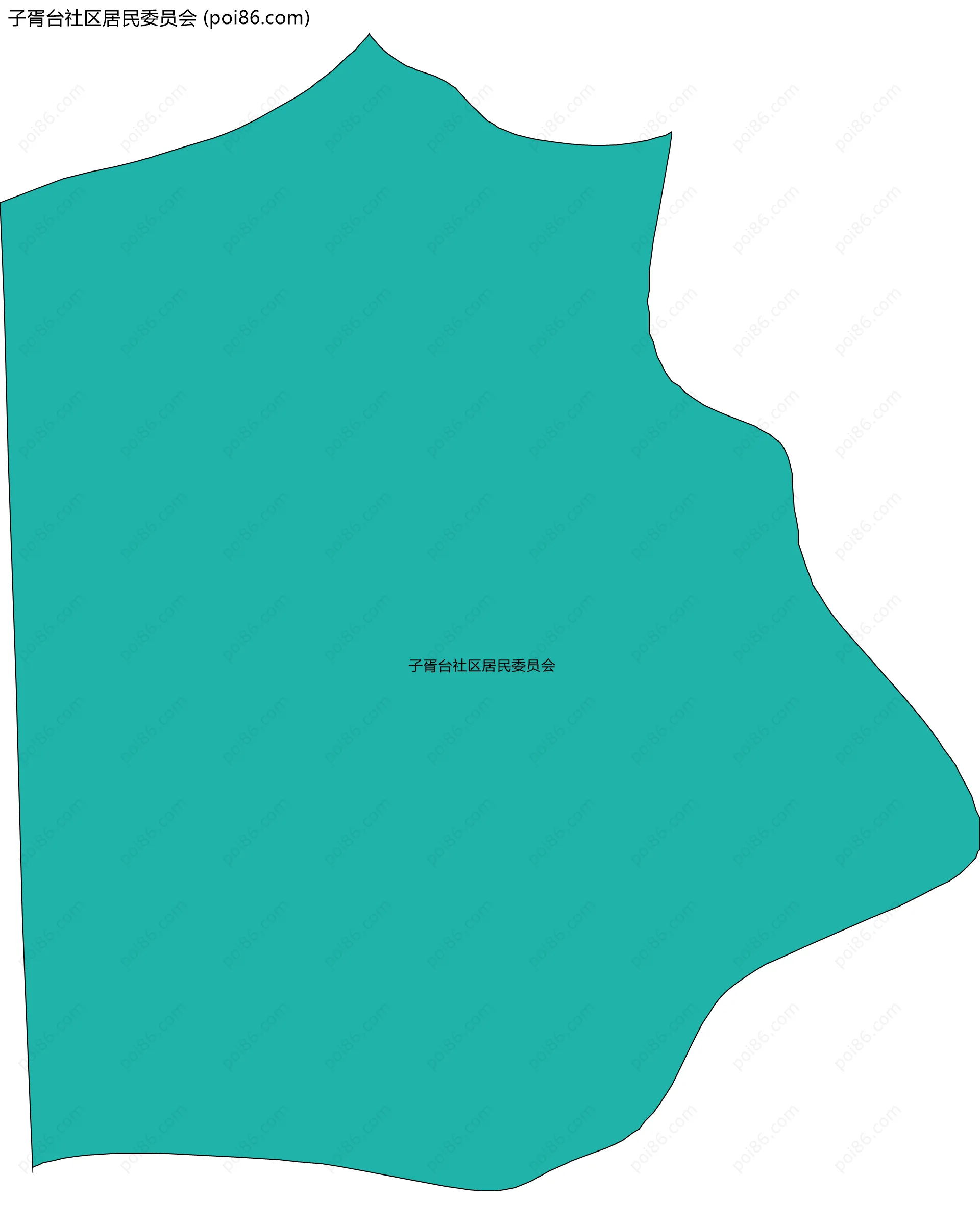 子胥台社区居民委员会边界地图