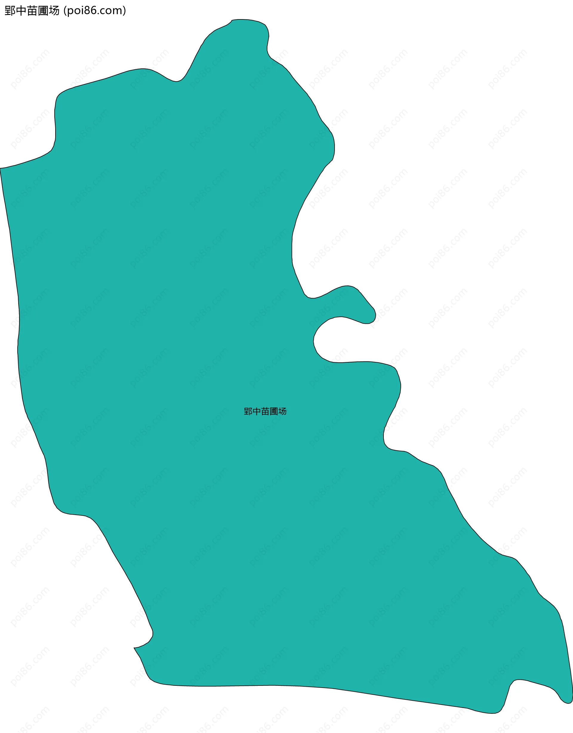 郢中苗圃场边界地图