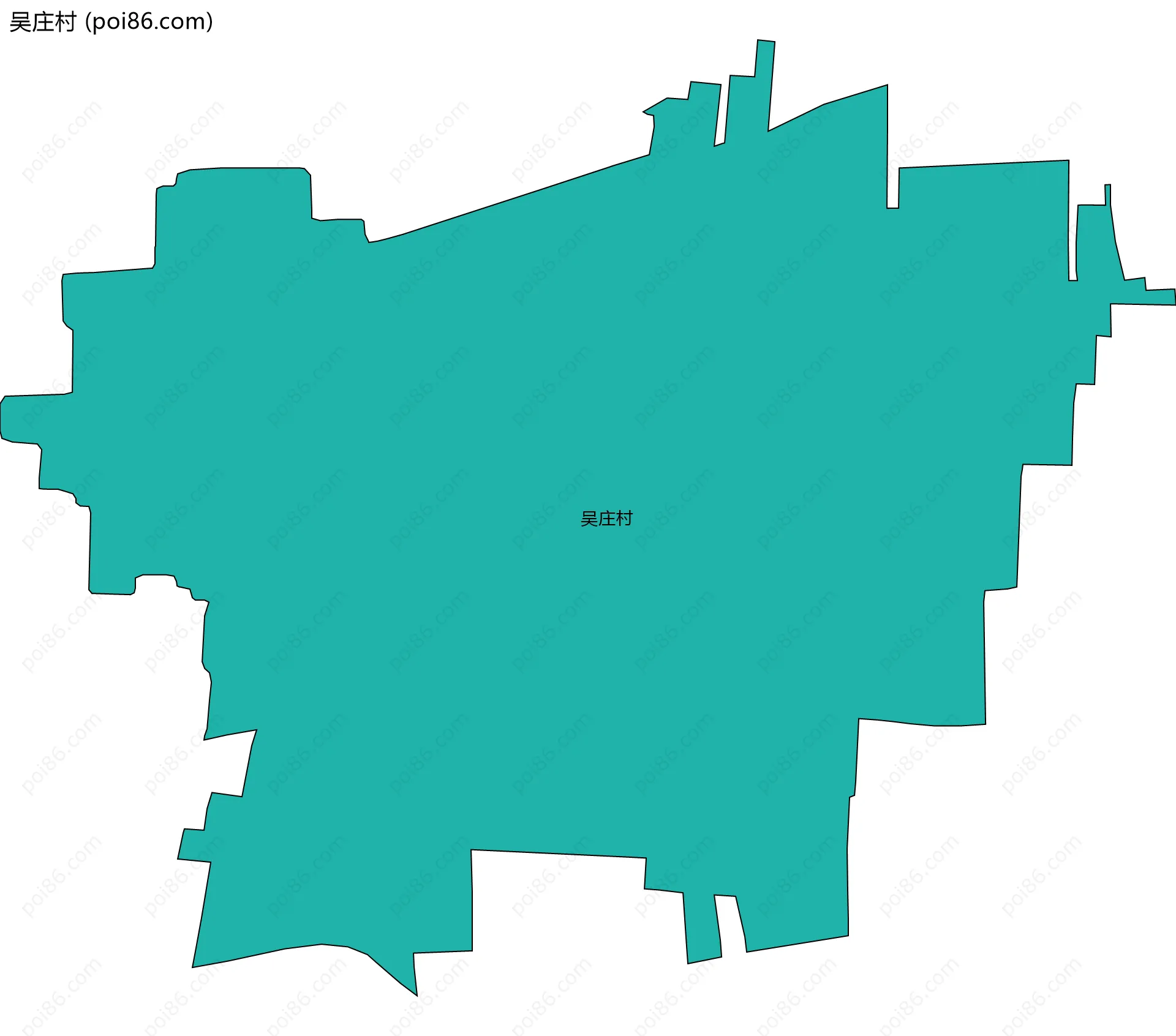 吴庄村边界地图